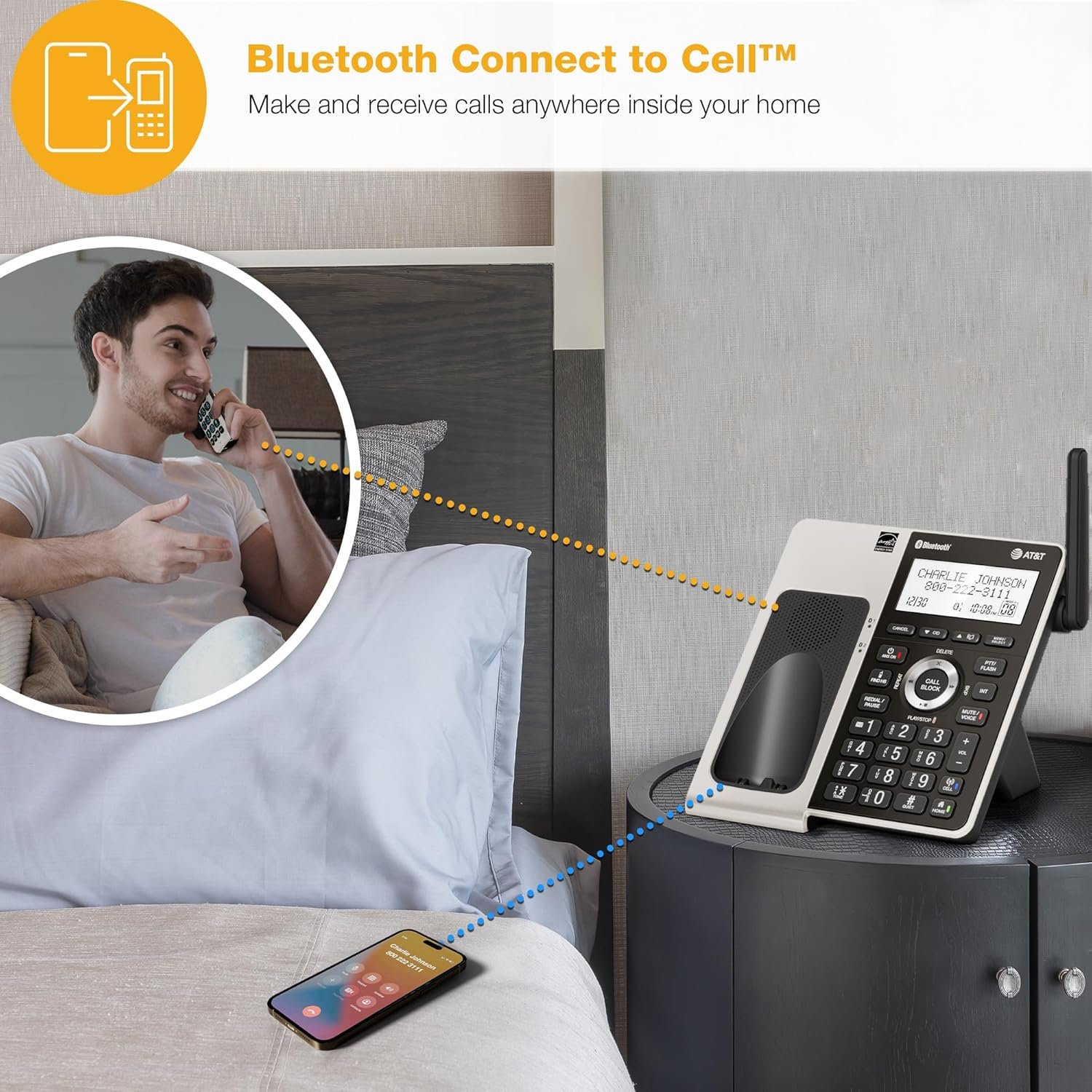 Upgrade Your Home: AT&T BL3107-4 Cordless Phone with Bluetooth! - Image 4