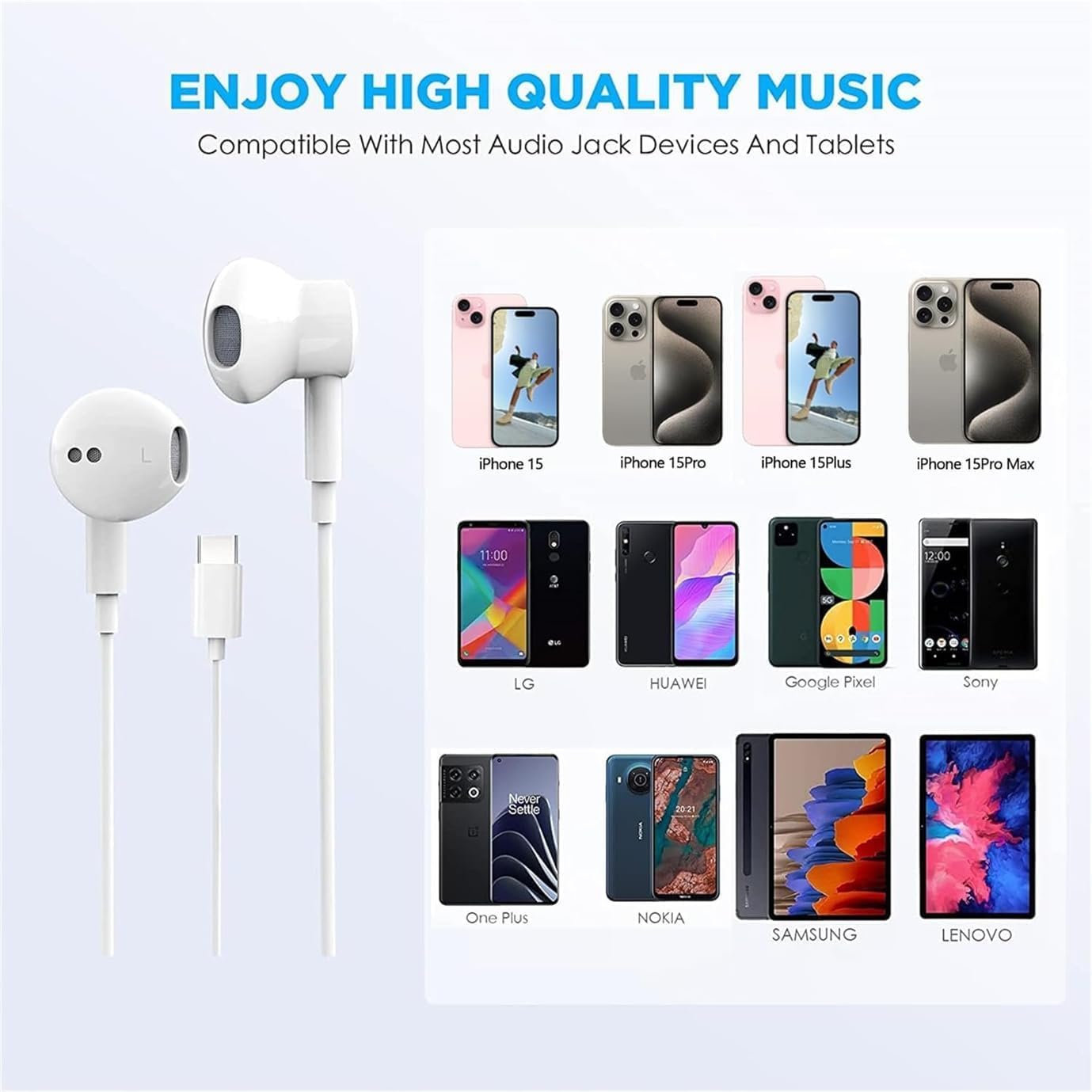 Upgrade Sound: 2-Pack USB C Headphones for iPhone 17/16/15! - Image 6