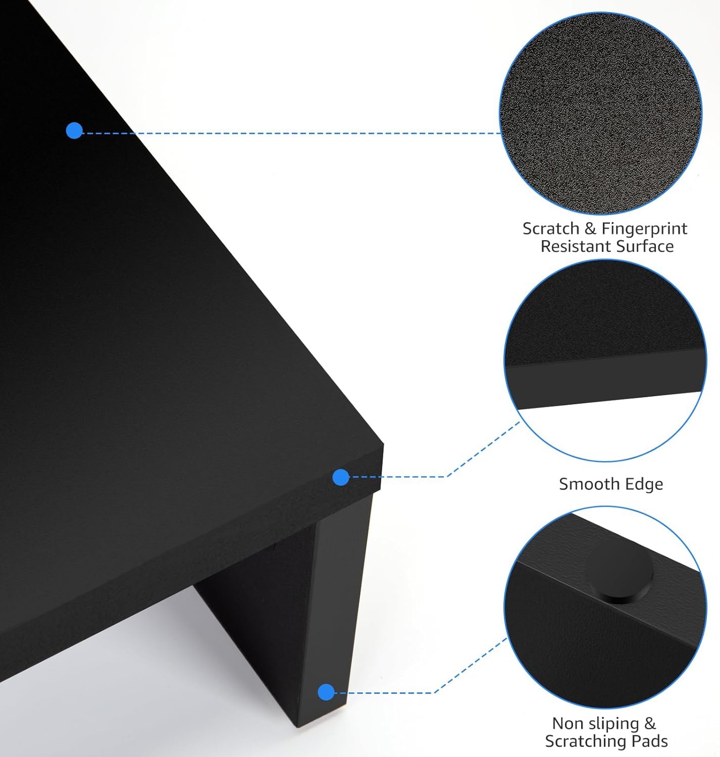 Adjustable Dual Monitor Stand Riser & Organizer with Holder - Image 6