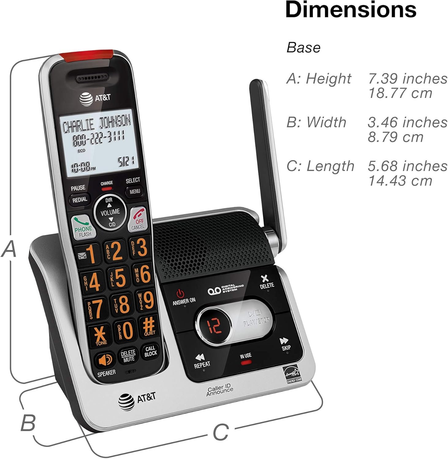 Stay Connected: AT&T BL102-5 Cordless Phone with Features! - Image 13