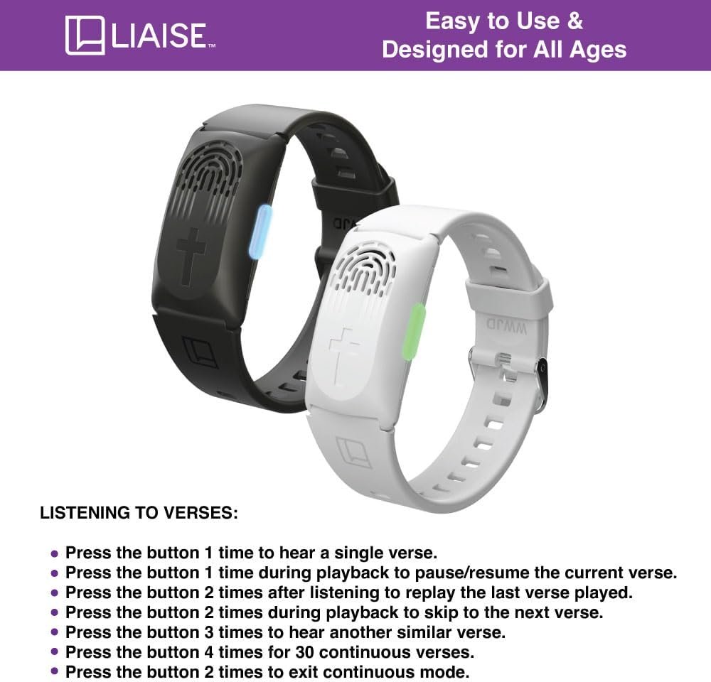 Experience Faith: LIAISE Audio Bible Wrist Band - WWJD Edition! - Image 9