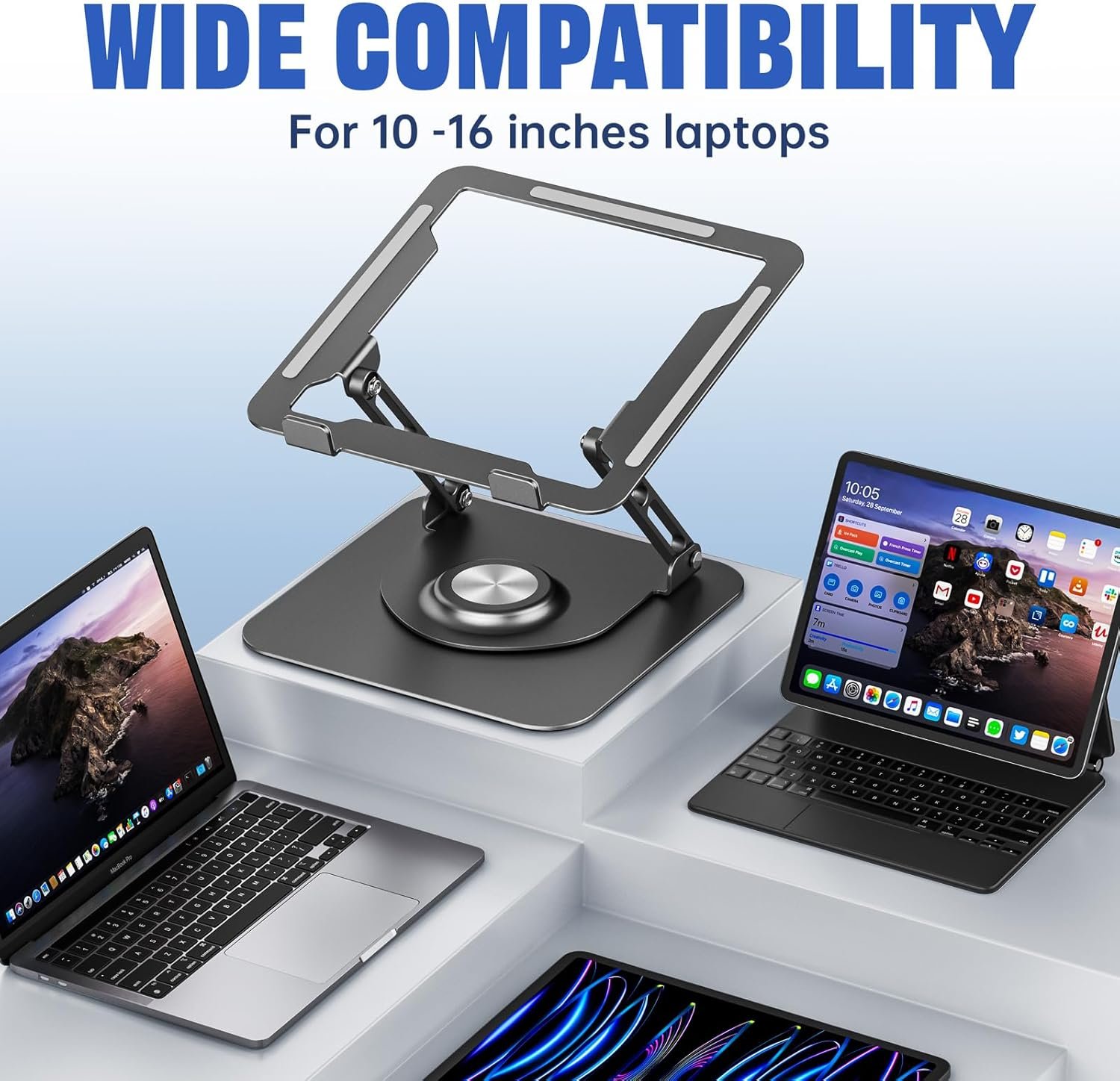 Ultimate Laptop Stand: Ergonomic, Portable & 360° Rotatable! - Image 7