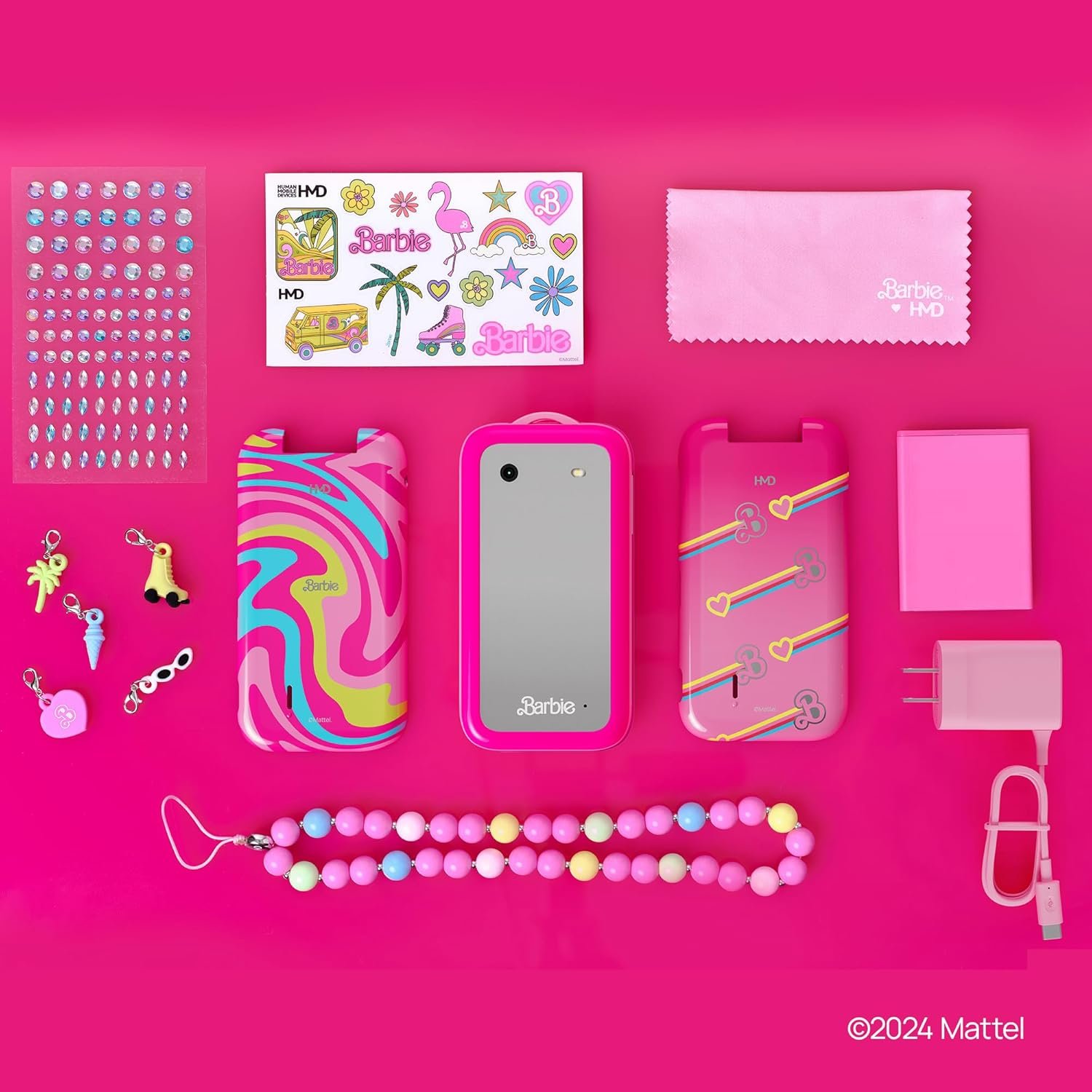 Unlock Fun with HMD Barbie Flip Phone - Power Pink! - Image 4