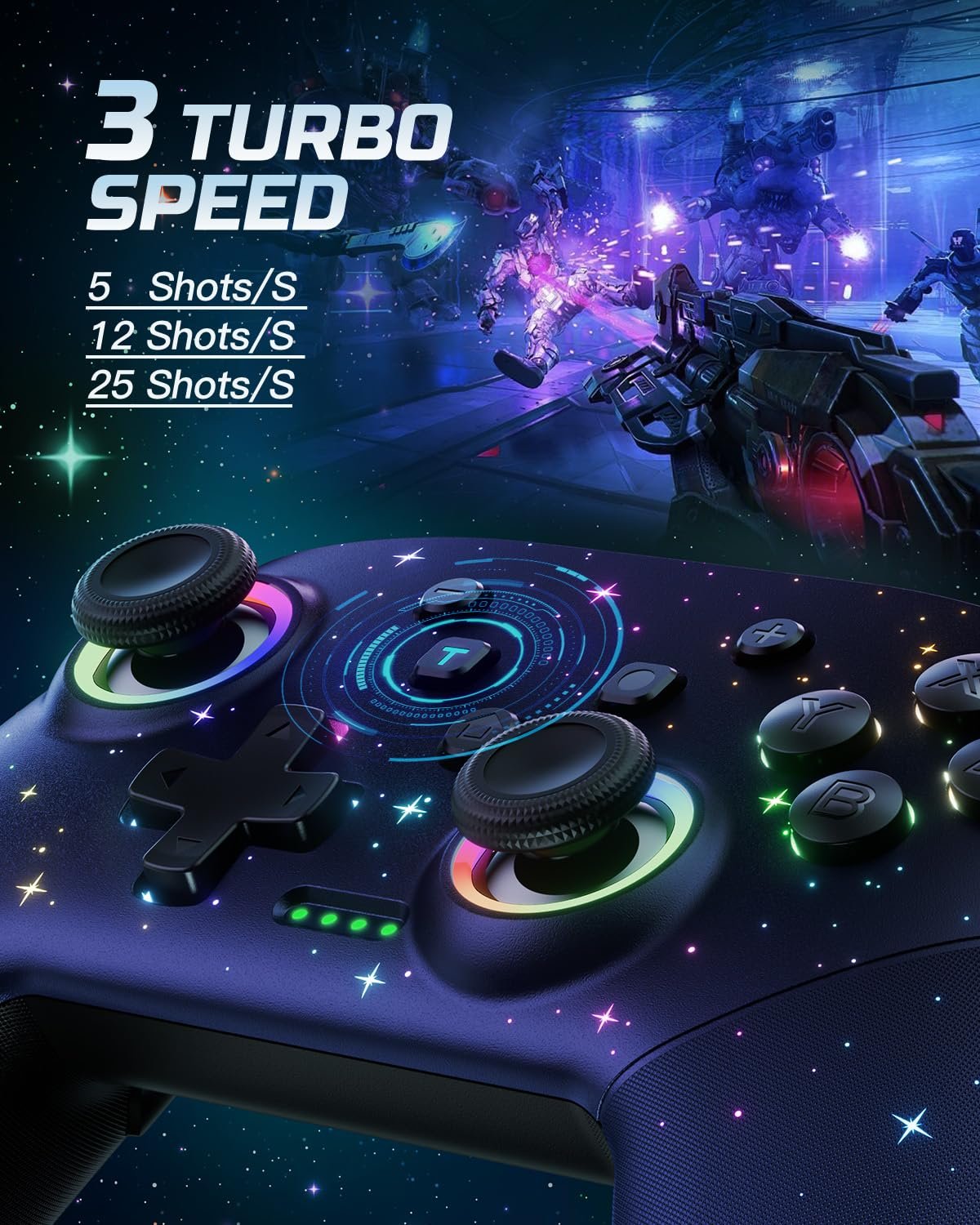 VOYEE Switch Controller: RGB Wireless Fun for All Platforms! - Image 4