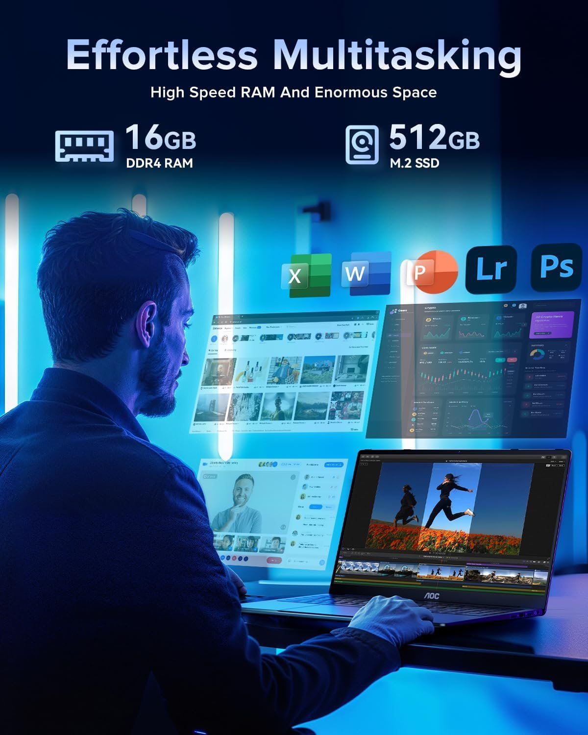 Unleash Power: AOC 2025 Laptop with Intel N95 & 16GB RAM! - Image 4