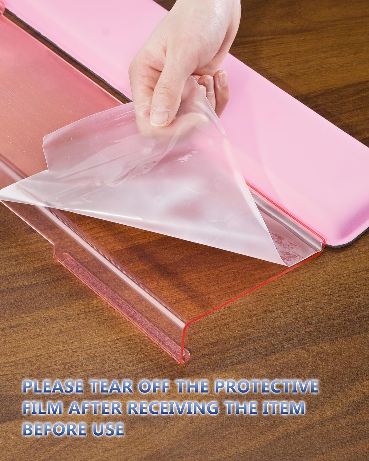 Cozy Pink Keyboard Wrist Rest: Comfort for Home & Office! - Image 3