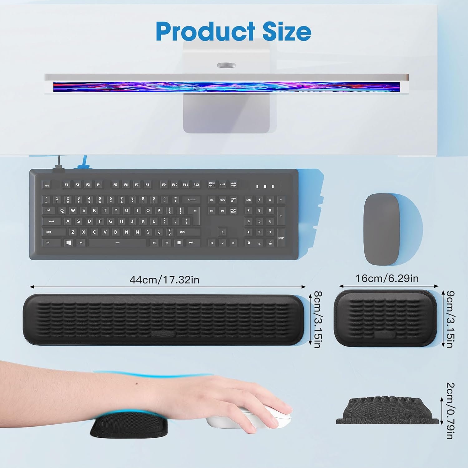 Ultimate Comfort: MEKASS Ergonomic Wrist Rest Set - Image 6