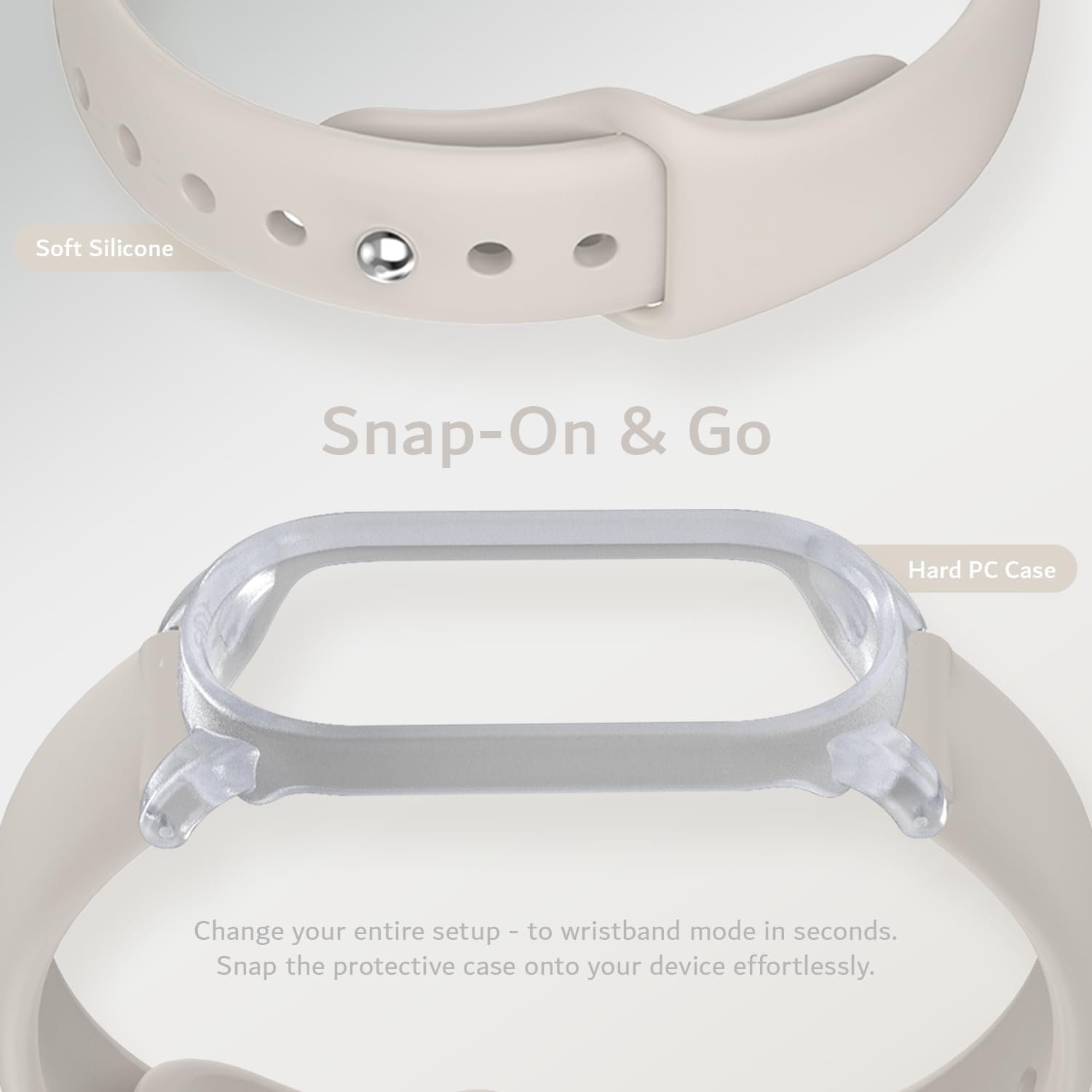 Comfort Fit TUDIA Snap On Case & Wristband for PLAUD NotePin - Image 4