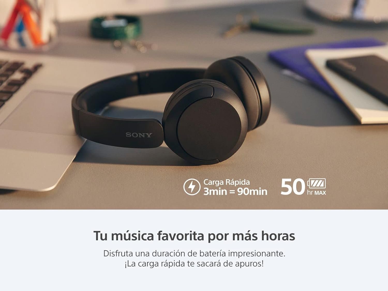 Sony WH-CH520: Ultimate Wireless On-Ear Headphones with 50H Battery - Image 4