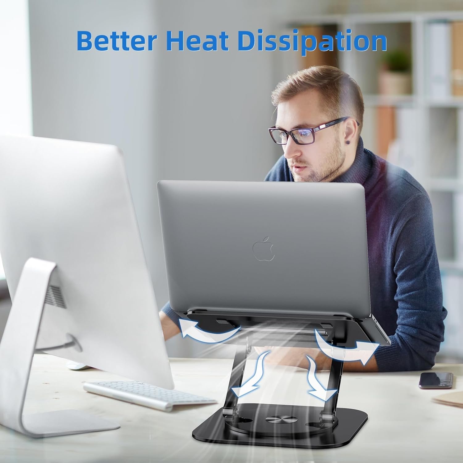 Transform Your Workspace: MCHOSE Ergonomic Laptop Stand! - Image 8