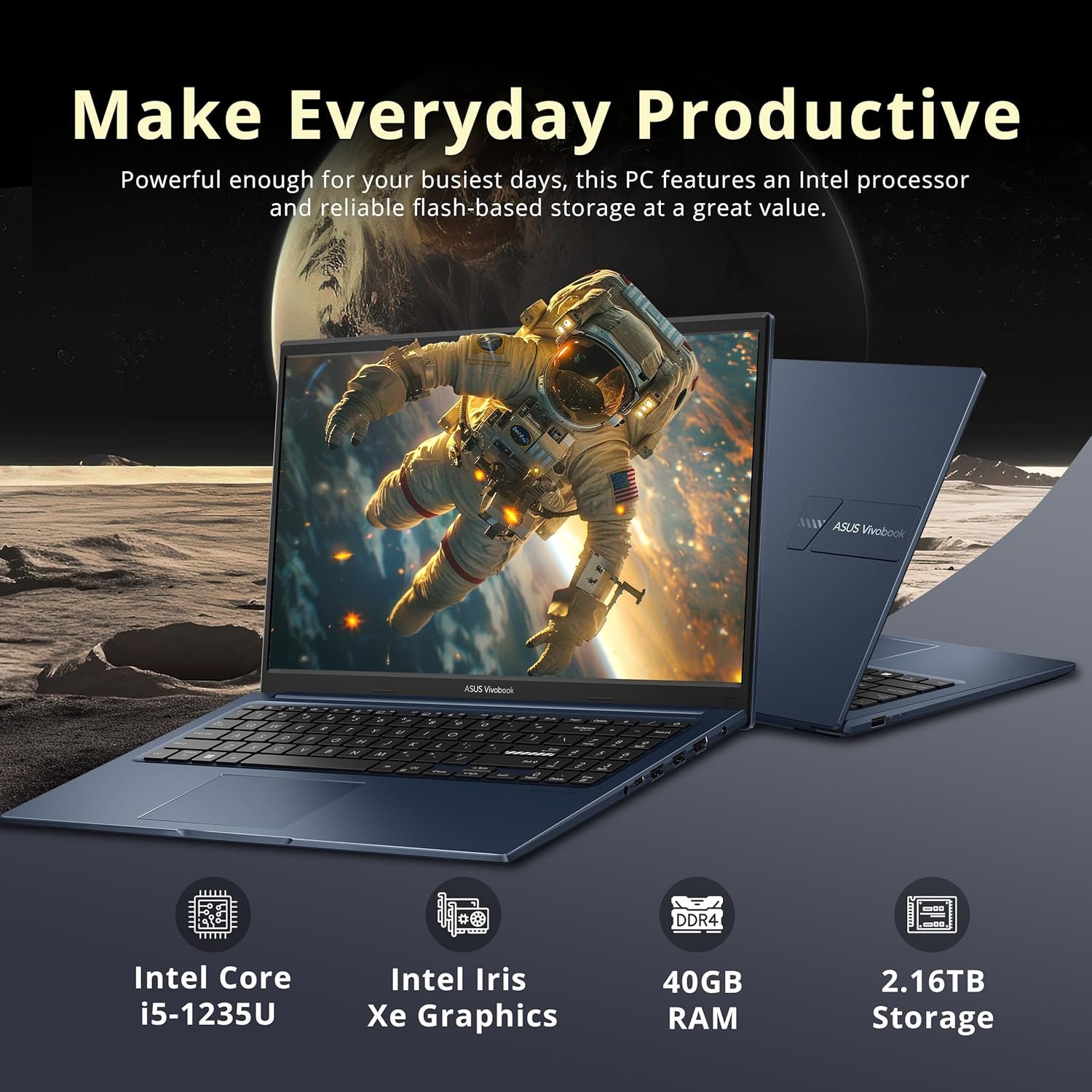 Unleash Power: ASUS Vivobook 15.6" FHD Laptop with 40GB RAM! - Image 4