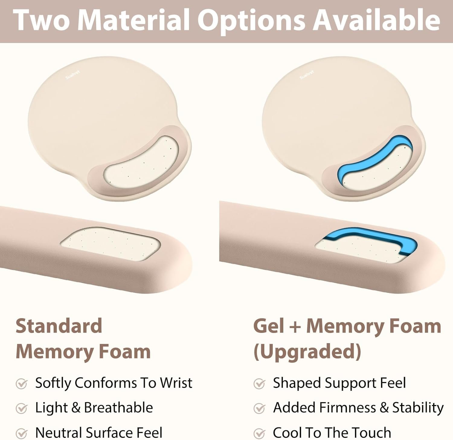 Apricot Ergonomic Mouse Pad & Wrist Rest: Comfort & Style! - Image 6