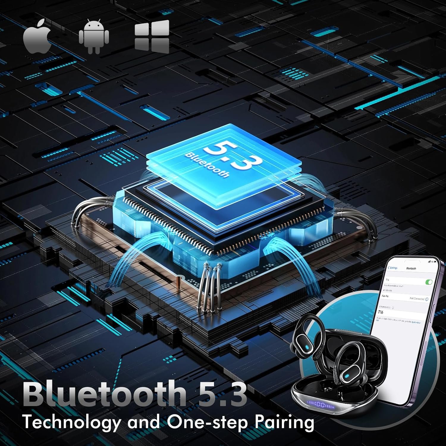 Ultimate Wireless Earbuds: 80H Playback & IPX7 Waterproof! - Image 4