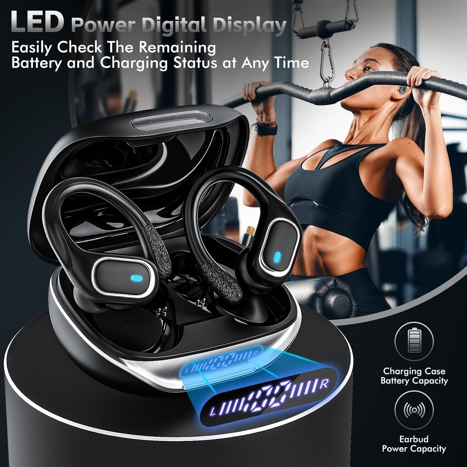 Ultimate Wireless Earbuds: 80H Playback & IPX7 Waterproof! - Image 8