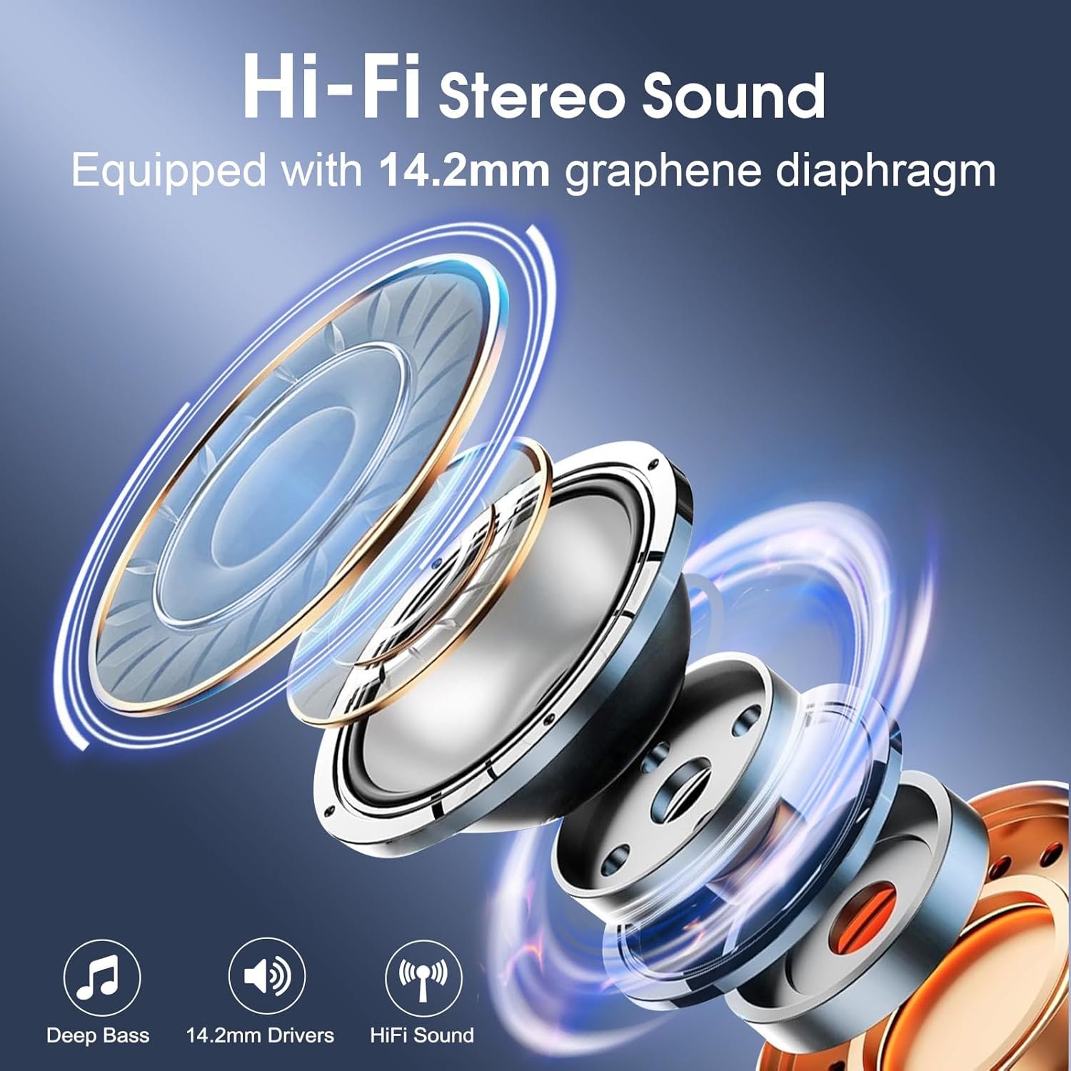 75Hrs Wireless Earbuds: Bluetooth 5.4, Deep Bass, IPX7 Waterproof! - Image 4