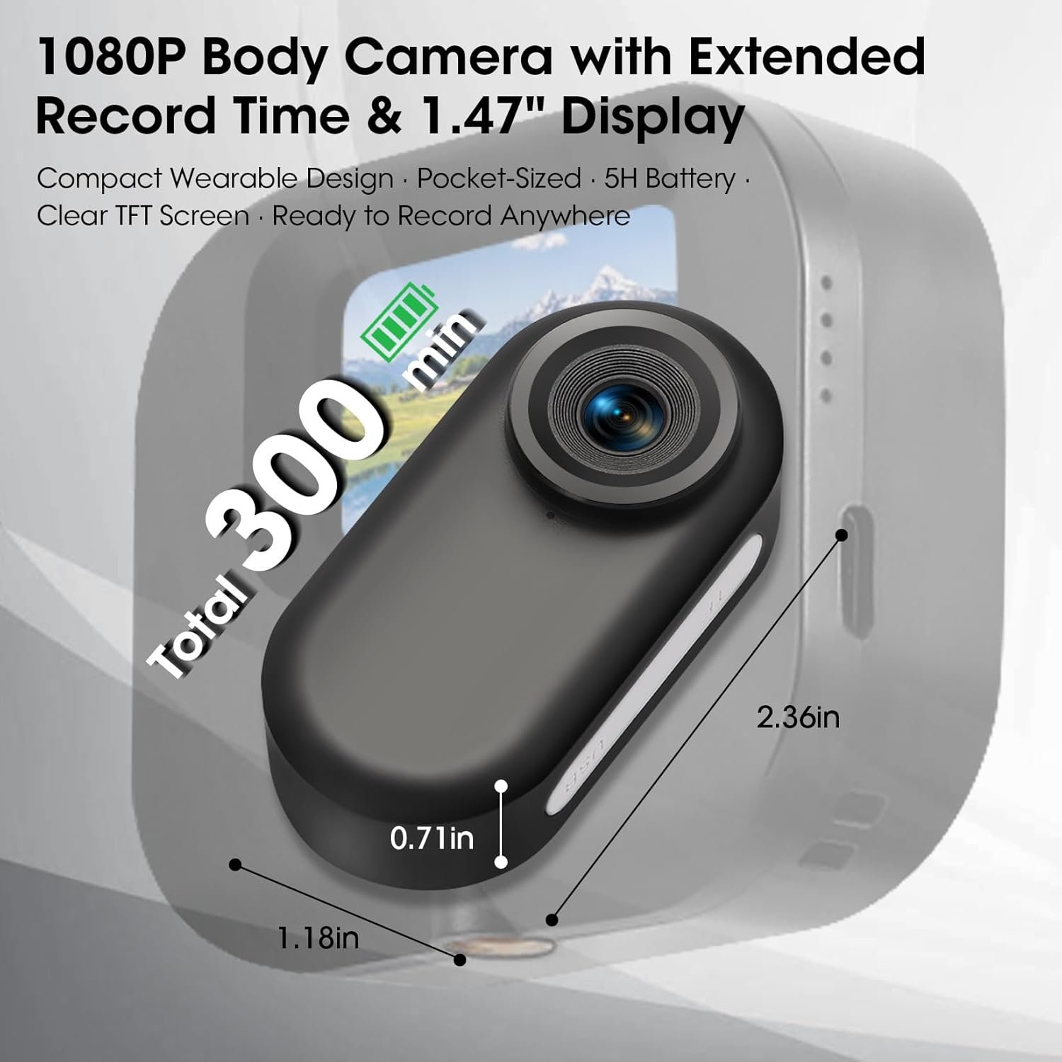 64GB Mini Body Camera: 1080P Action Cam for Every Adventure! - Image 3