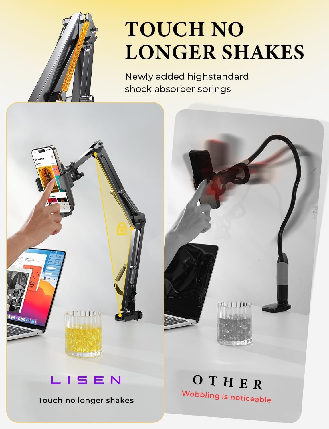Upgrade Your Setup: LISEN Gooseneck Phone Holder for All! - Image 7