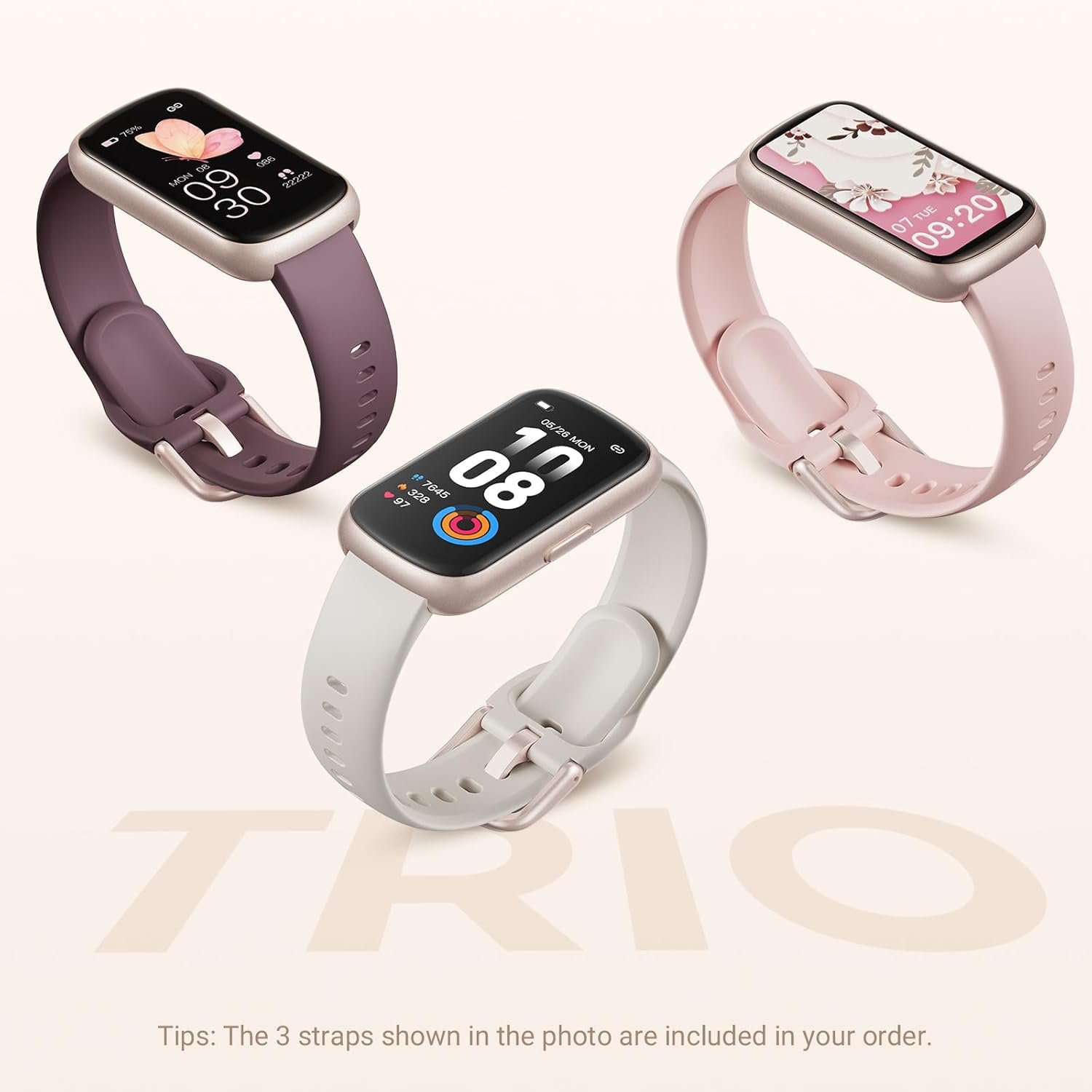 Smart Watch: 24/7 Heart Rate, Sleep Tracker & 3 Color Bands! - Image 8