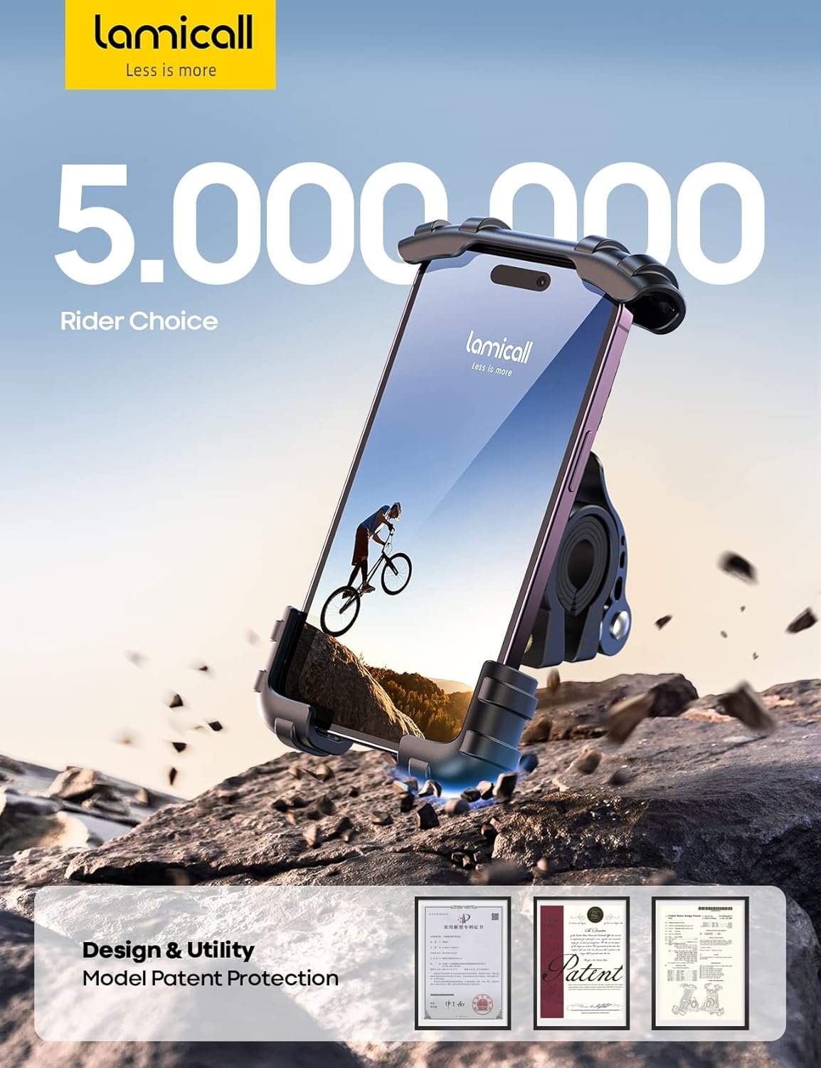 Secure Your Ride: Lamicall Bike Phone Holder for All Smartphones! - Image 8