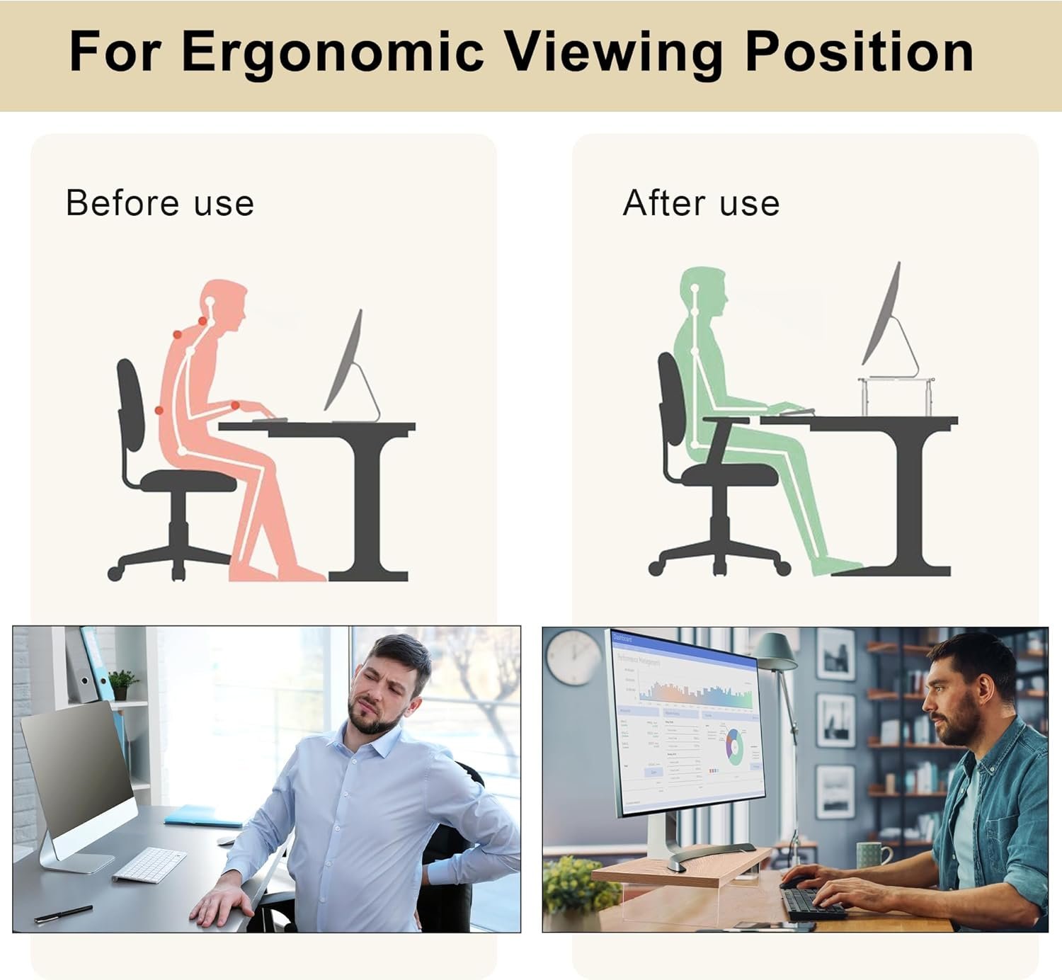 Elevate Your Space: LED Wood & Acrylic Monitor Stand Riser - Image 7