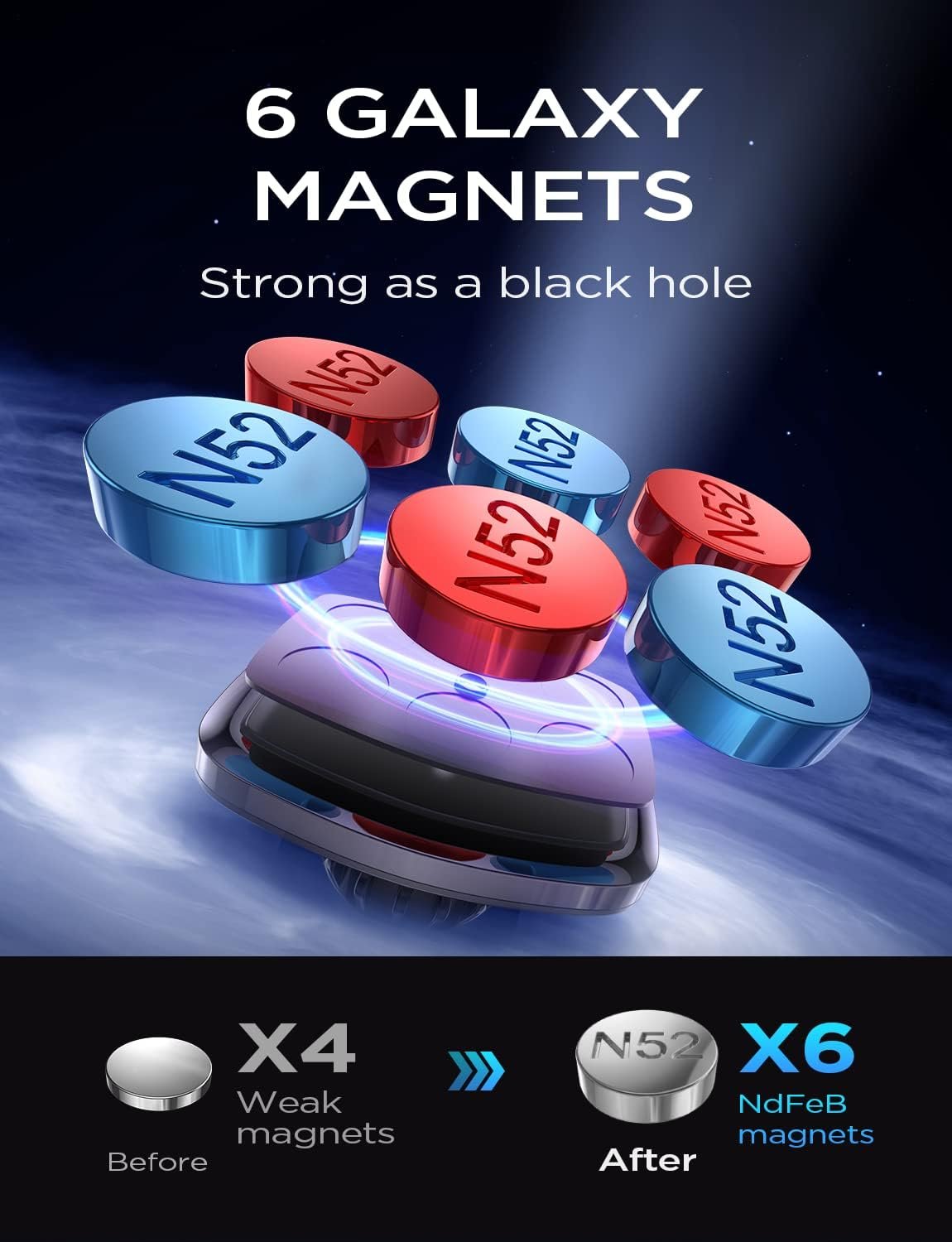 Secure Your Drive: LISEN Magnetic Phone Holder for Car - Image 4