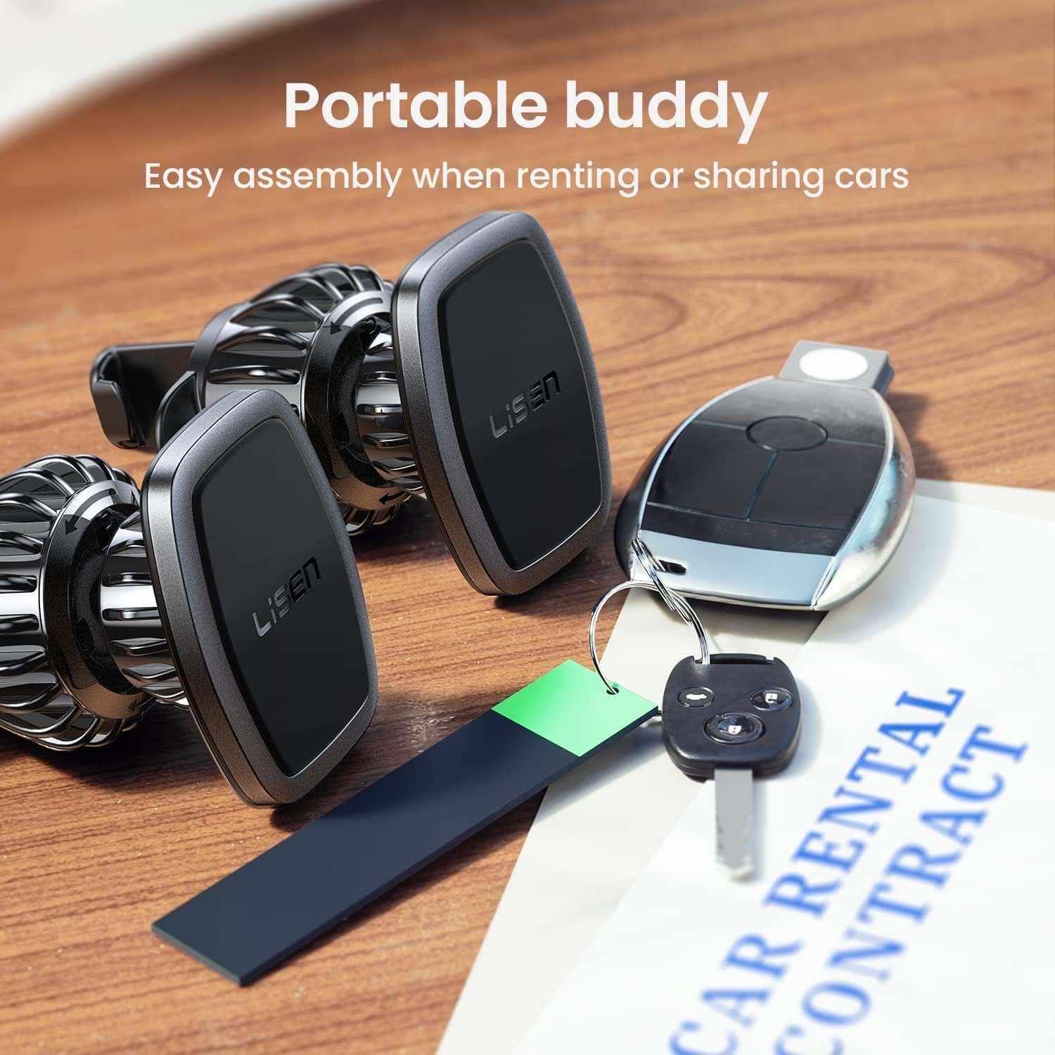 Secure Your Drive: LISEN Magnetic Phone Holder for Car - Image 9