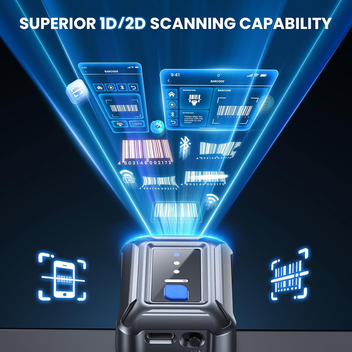 Unlock Efficiency: Eyoyo Hands-Free Barcode Scanner for All Devices! - Image 6