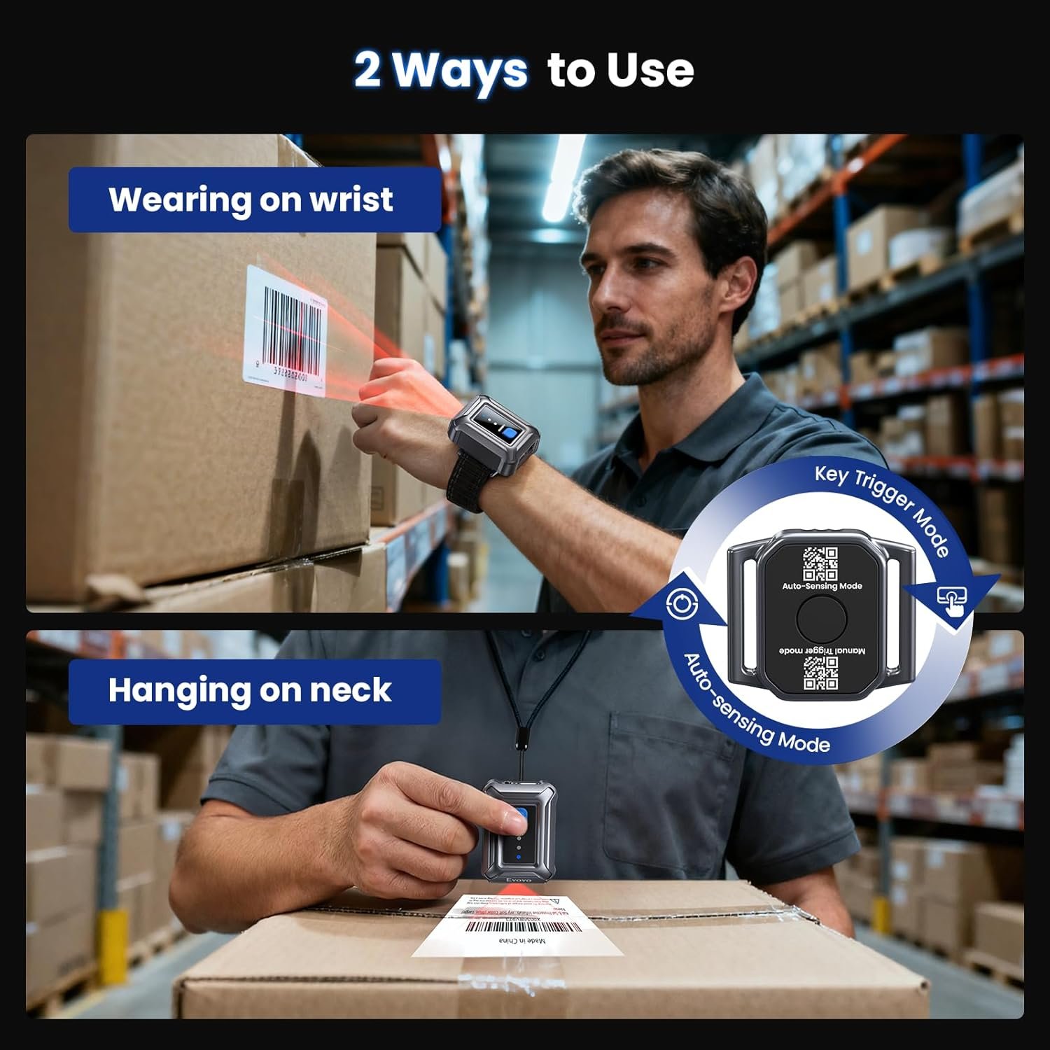 Unlock Efficiency: Eyoyo Hands-Free Barcode Scanner for All Devices! - Image 7