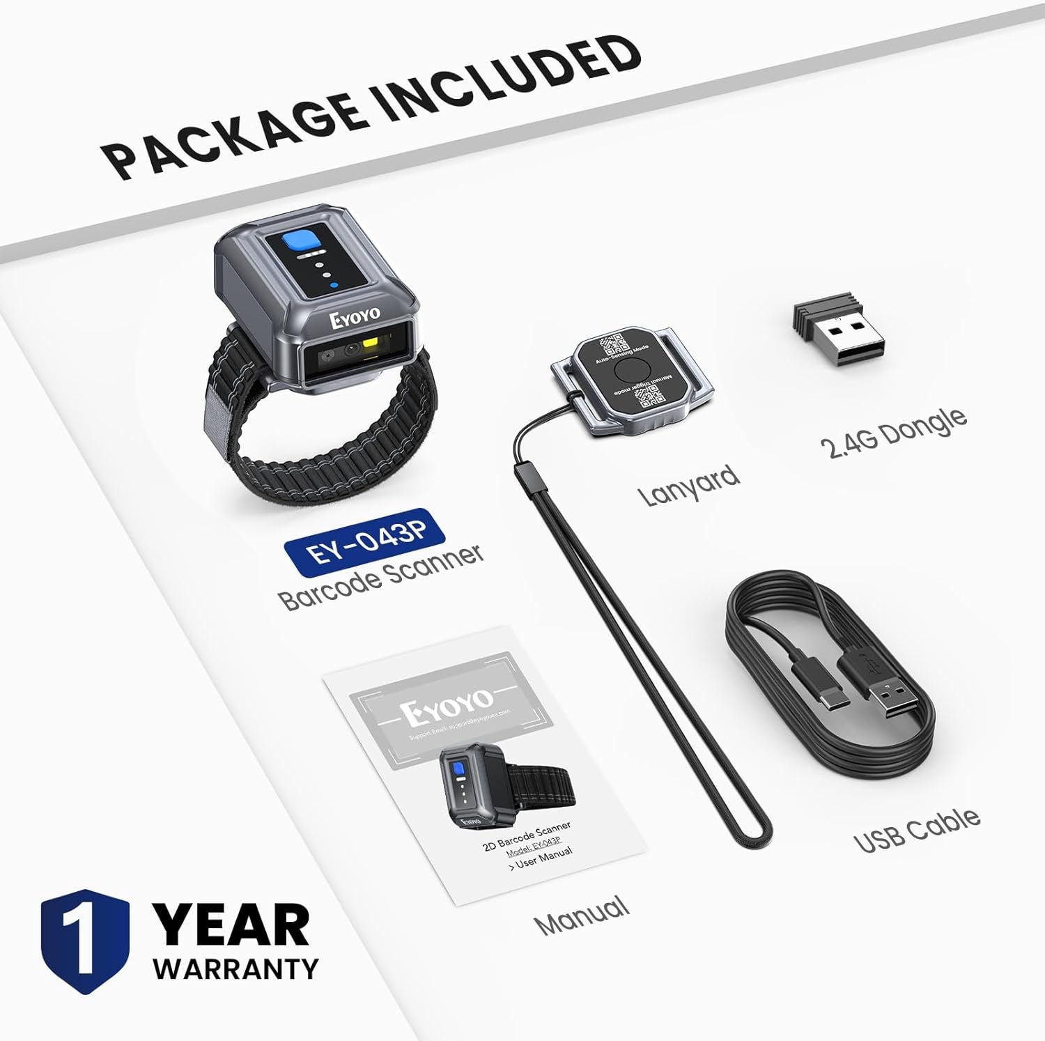 Unlock Efficiency: Eyoyo Hands-Free Barcode Scanner for All Devices! - Image 10