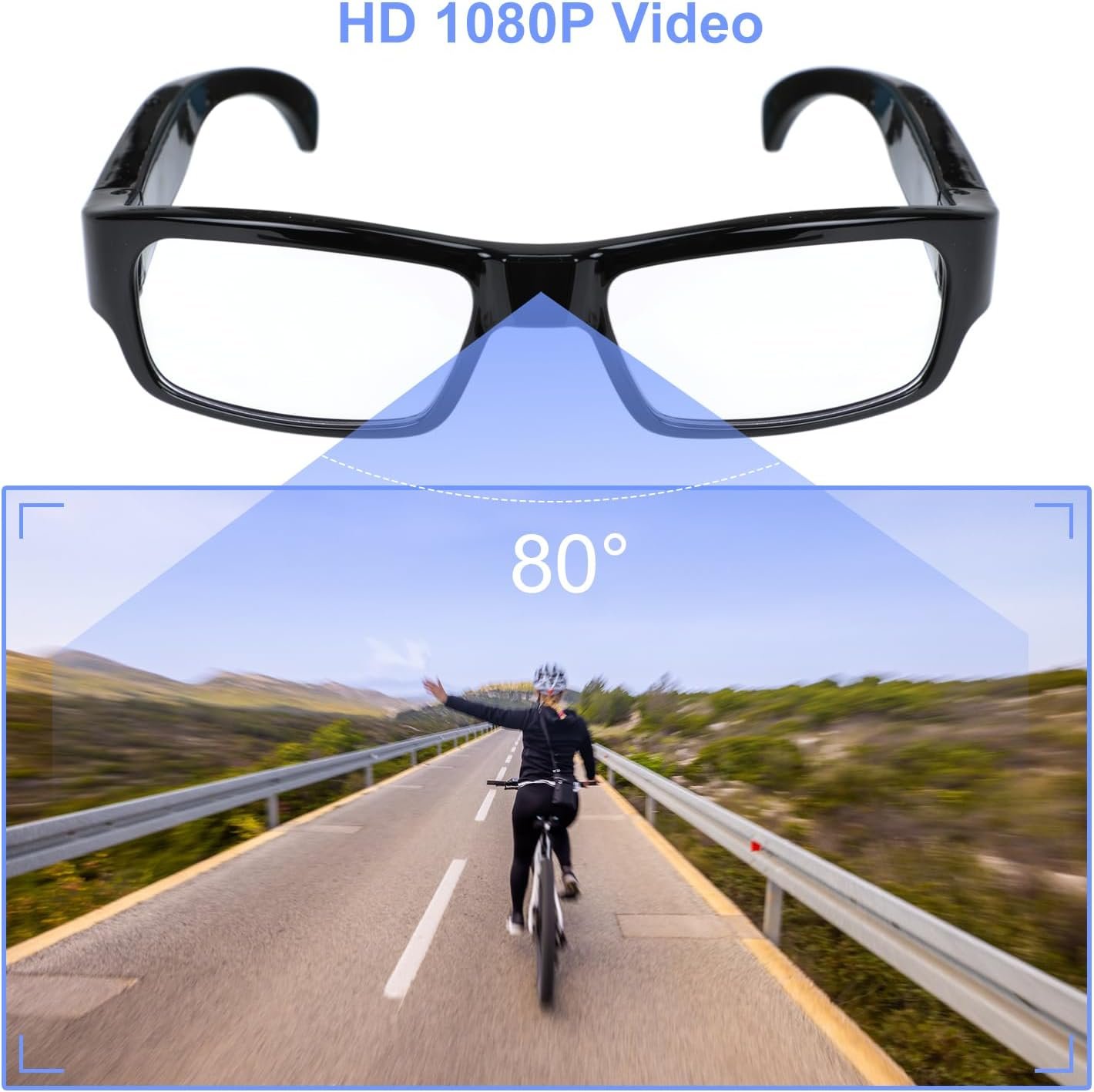 1080P HD Camera Glasses: Ultimate Sports & Adventure Companion! - Image 4