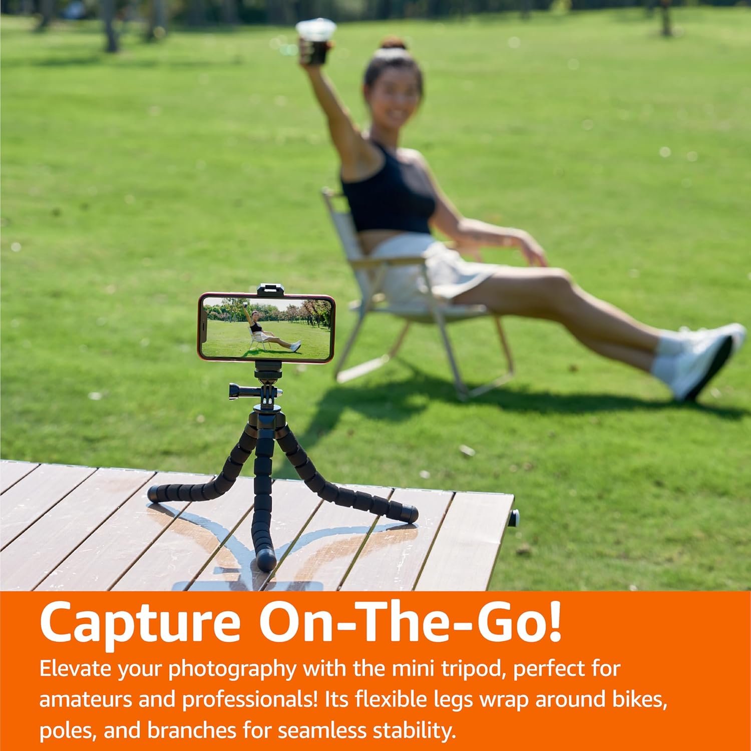 Capture Perfect Shots: Amazon Basics 10" Tripod with Remote! - Image 7