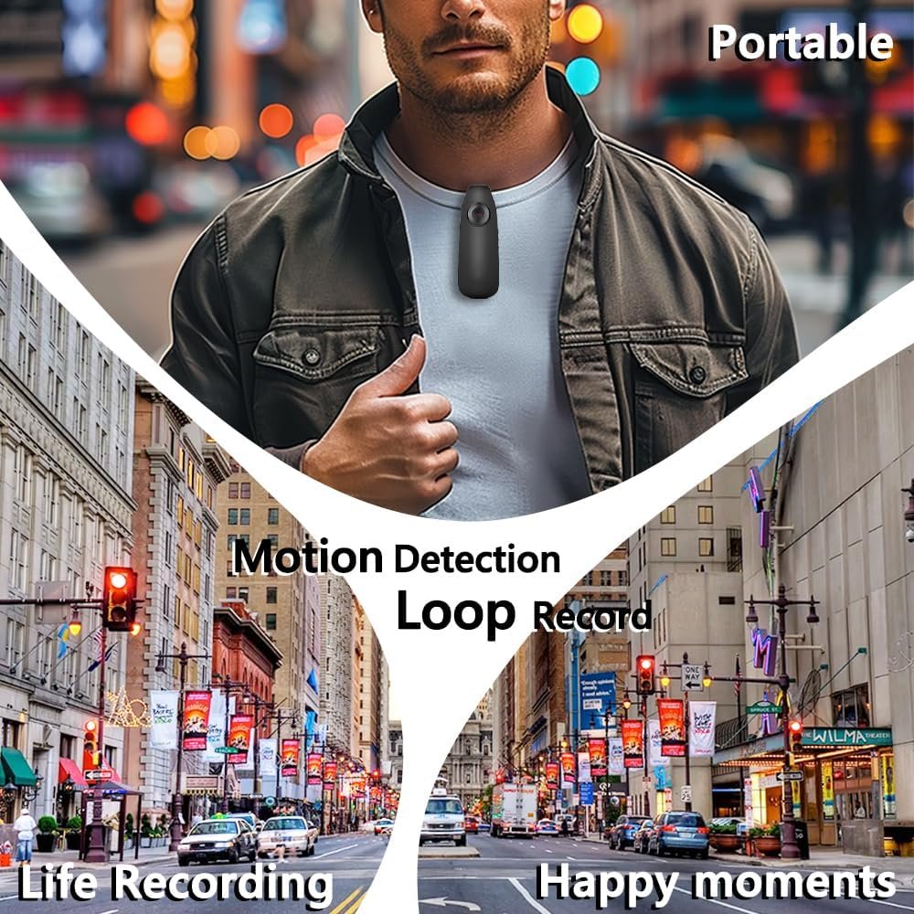 Mini Body Camera 1080P HD: Wearable & Magnetic Mount! - Image 7