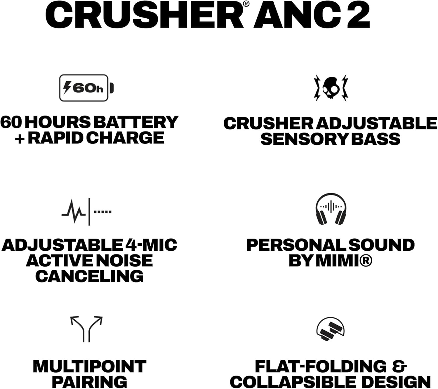 Skullcandy Crusher ANC 2: Immerse in 60H of Bass Bliss! - Image 11