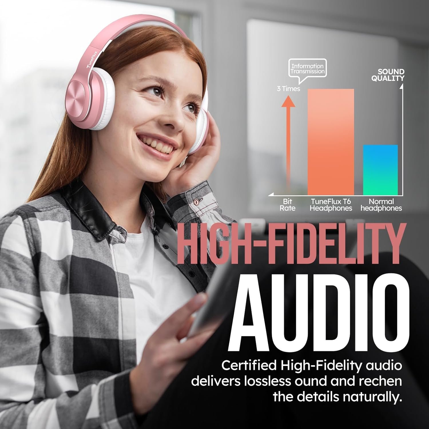 Experience Deep Bass: TuneFlux Wireless Bluetooth Headphones! - Image 6