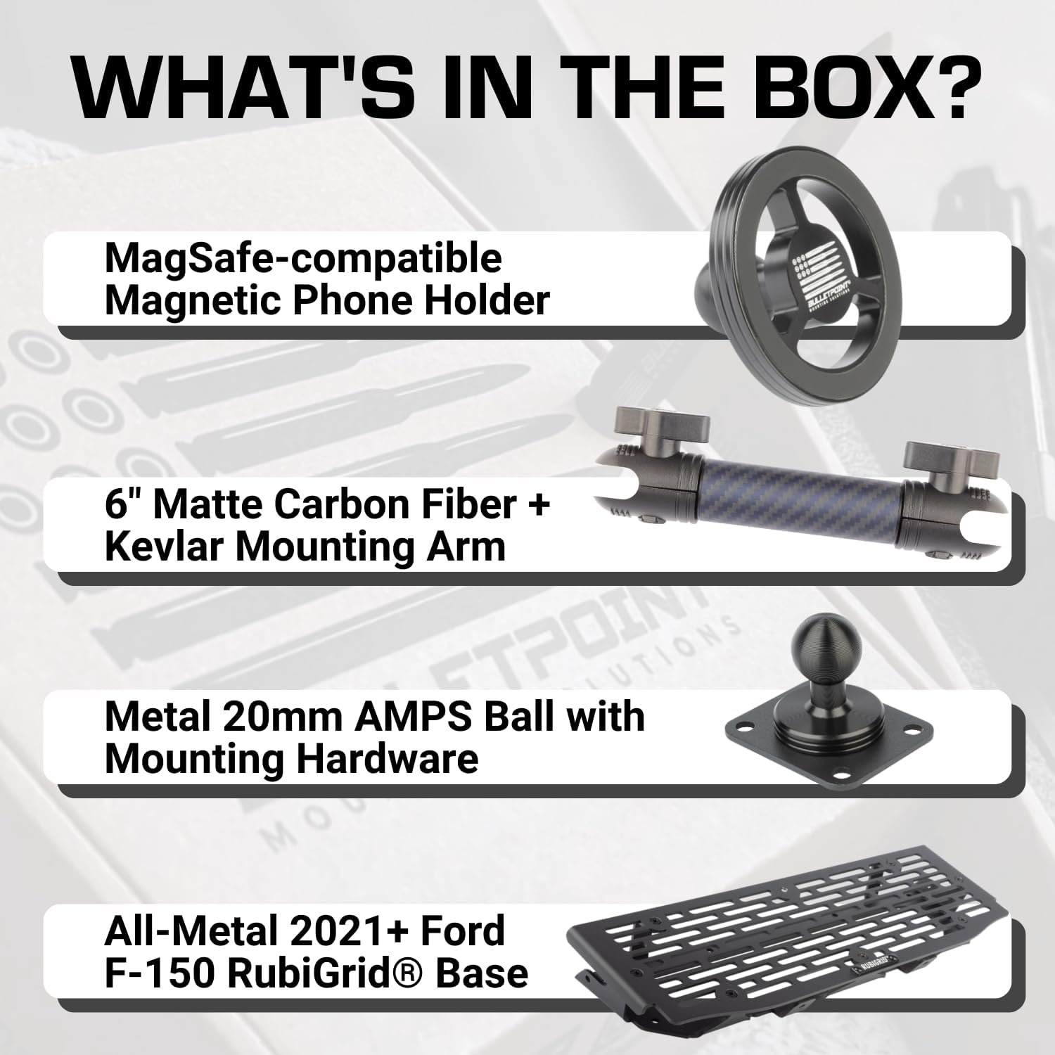 Ultimate RubiGrid Dash Mount: Perfect for Ford F-150/Raptor! - Image 3