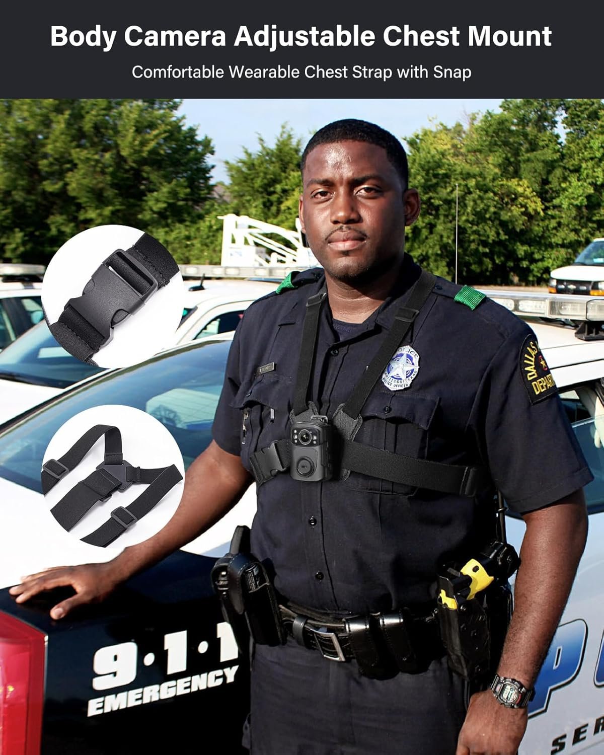 BOBLOV Dual Shoulder Mount: Hands-Free Body Cam Solution! - Image 3