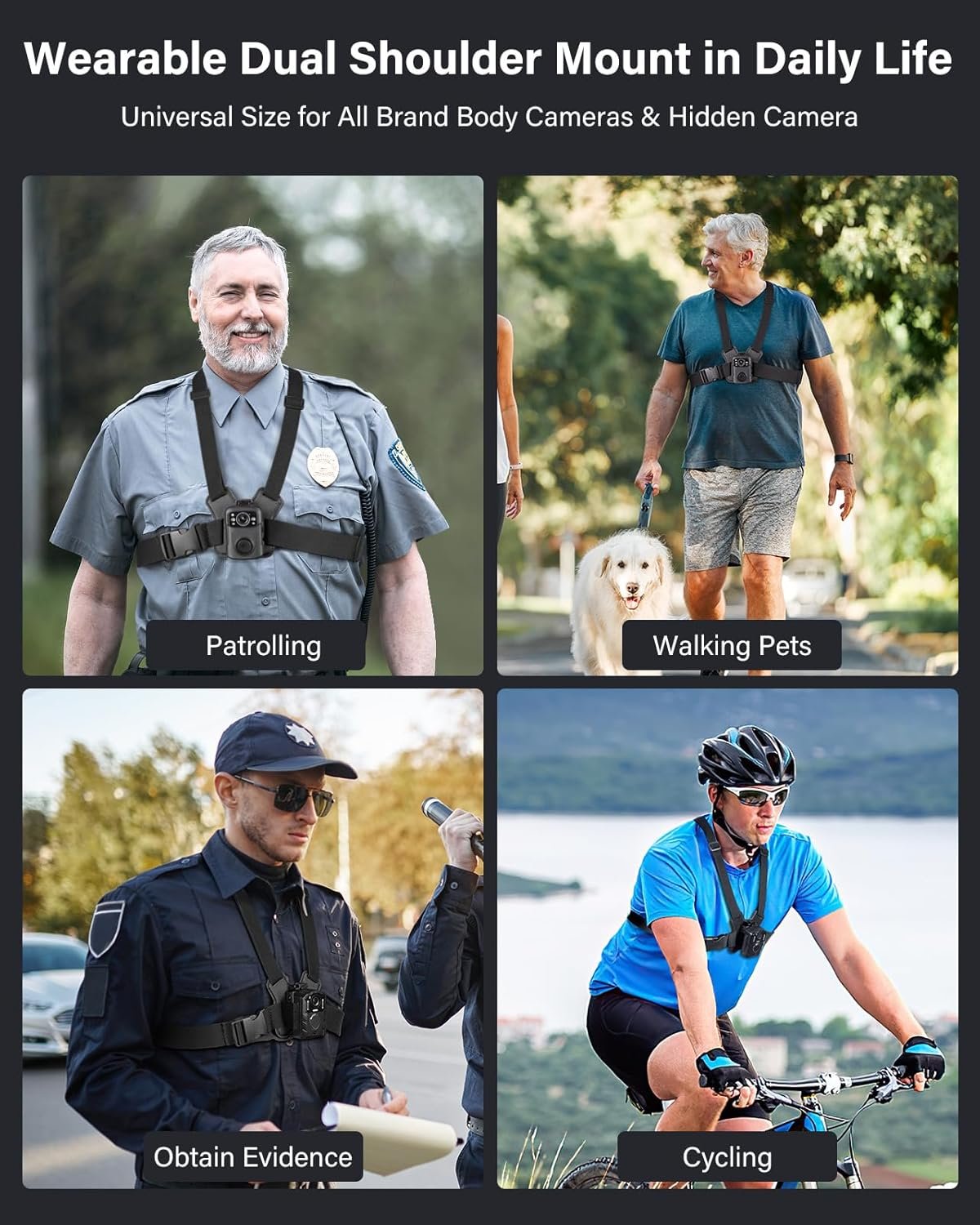 BOBLOV Dual Shoulder Mount: Hands-Free Body Cam Solution! - Image 4