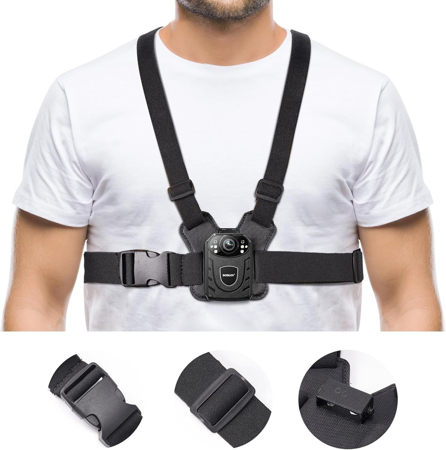 BOBLOV Dual Shoulder Mount: Hands-Free Body Cam Solution! - Image 8