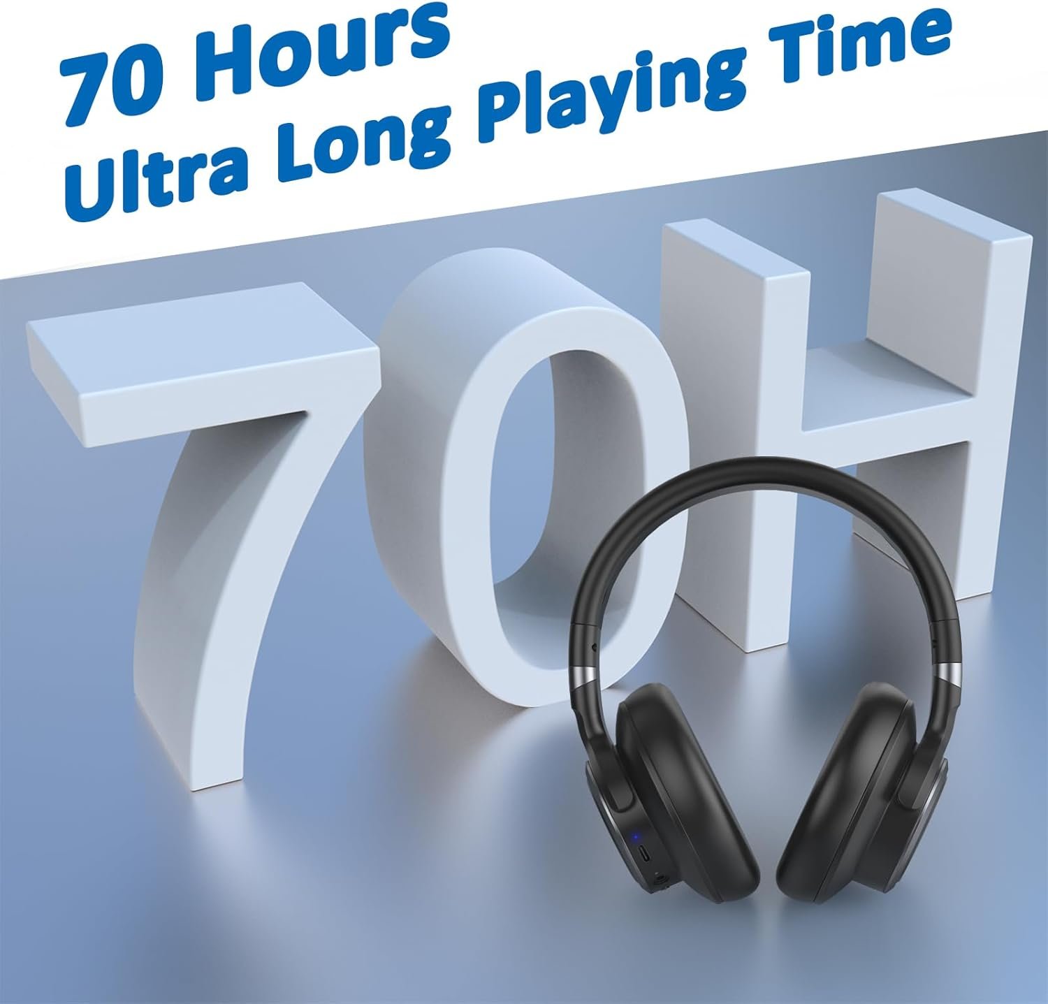 Ultimate KVIDIO Noise Cancelling Headphones: 70H Playtime! - Image 4