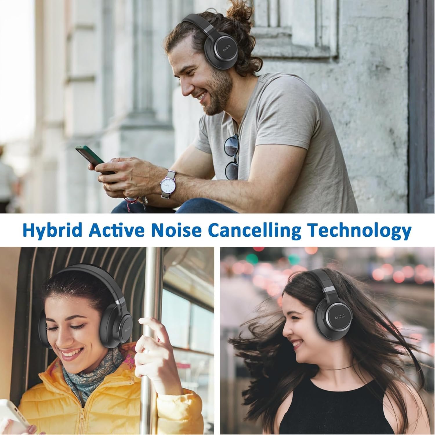Ultimate KVIDIO Noise Cancelling Headphones: 70H Playtime! - Image 6