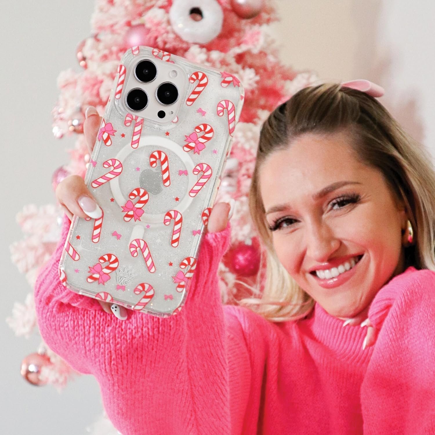 VELVET CAVIAR Holiday Peppermint iPhone 16 Case - Festive & Strong! - Image 8