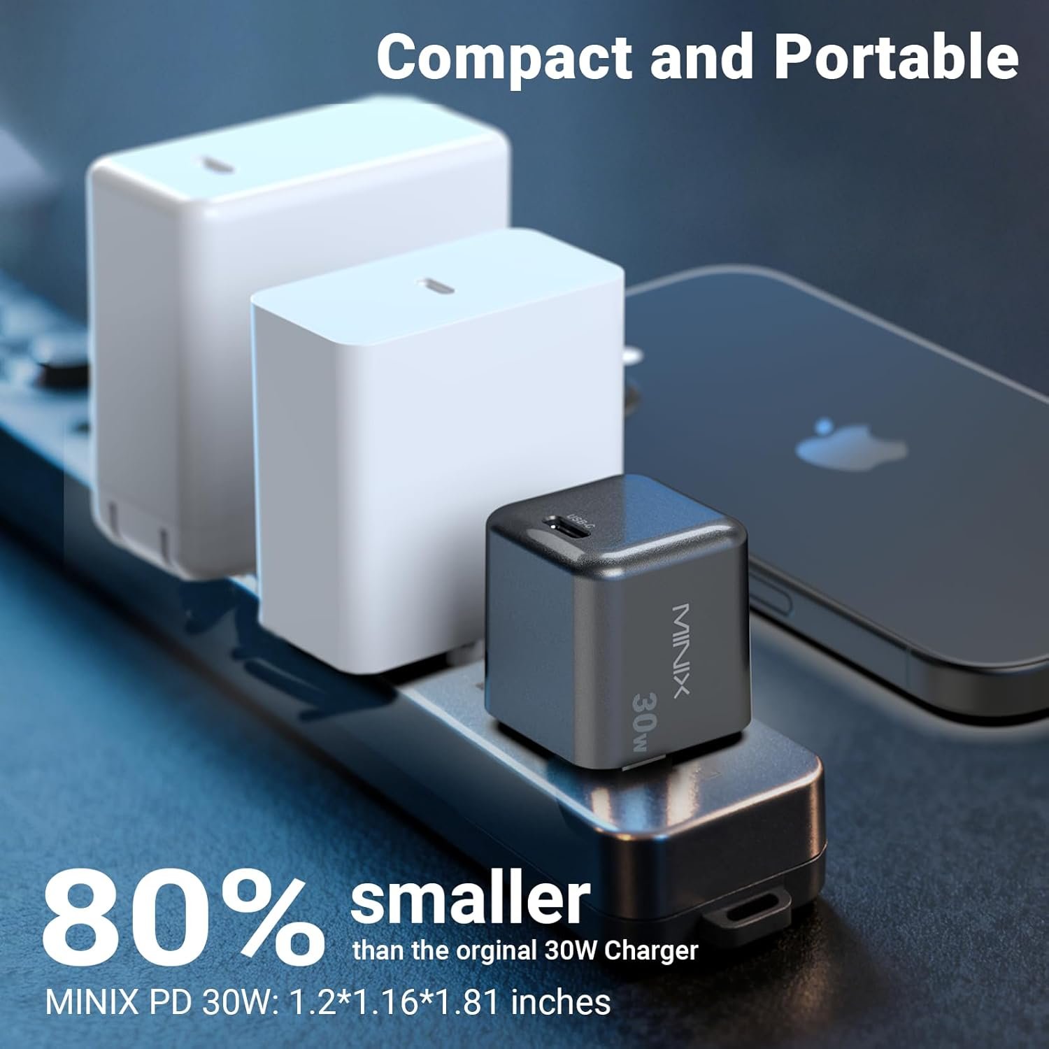 MINIX P30 30W GaN Fast Charger 2-Pack for iPhone & Galaxy! - Image 4