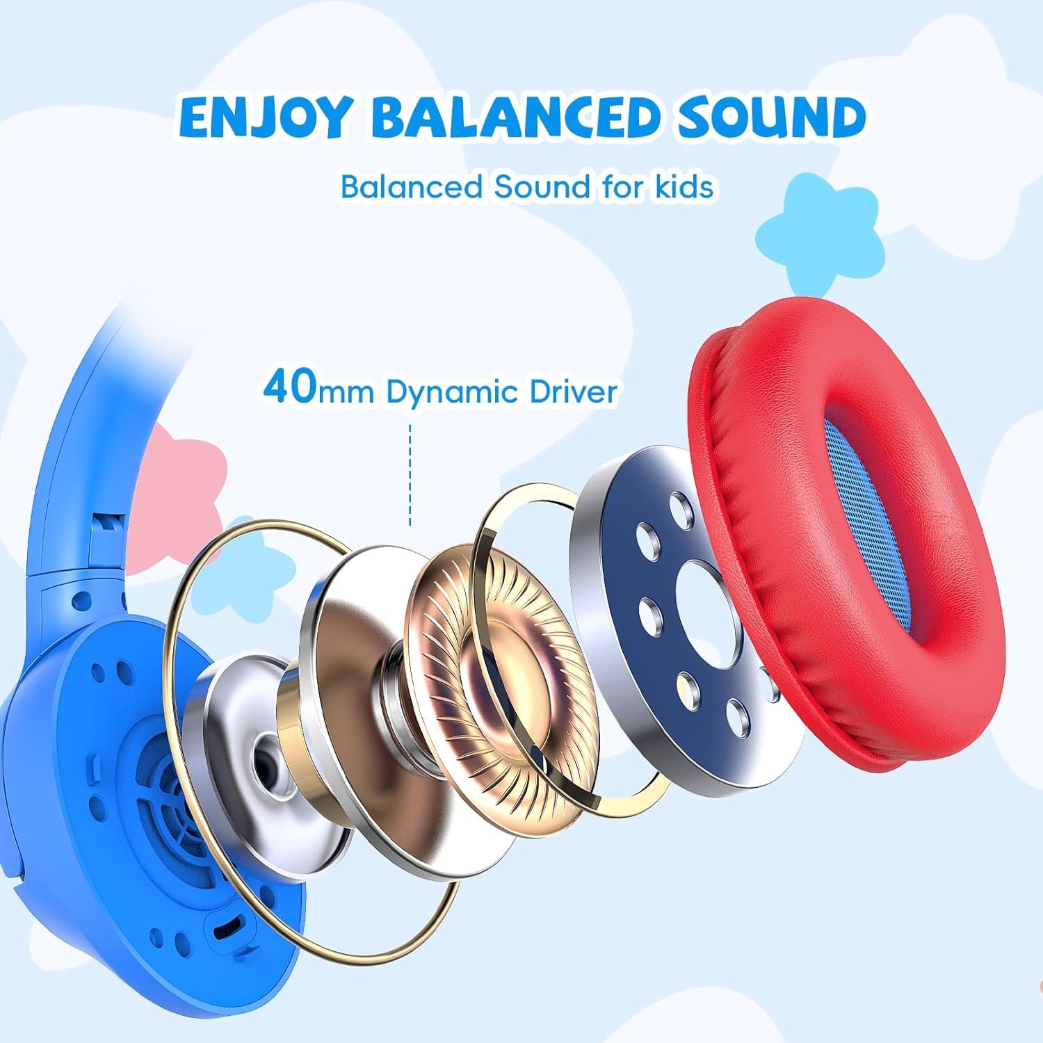 Safe & Fun Kids Headphones: 85dB Volume Limit, Foldable! - Image 5