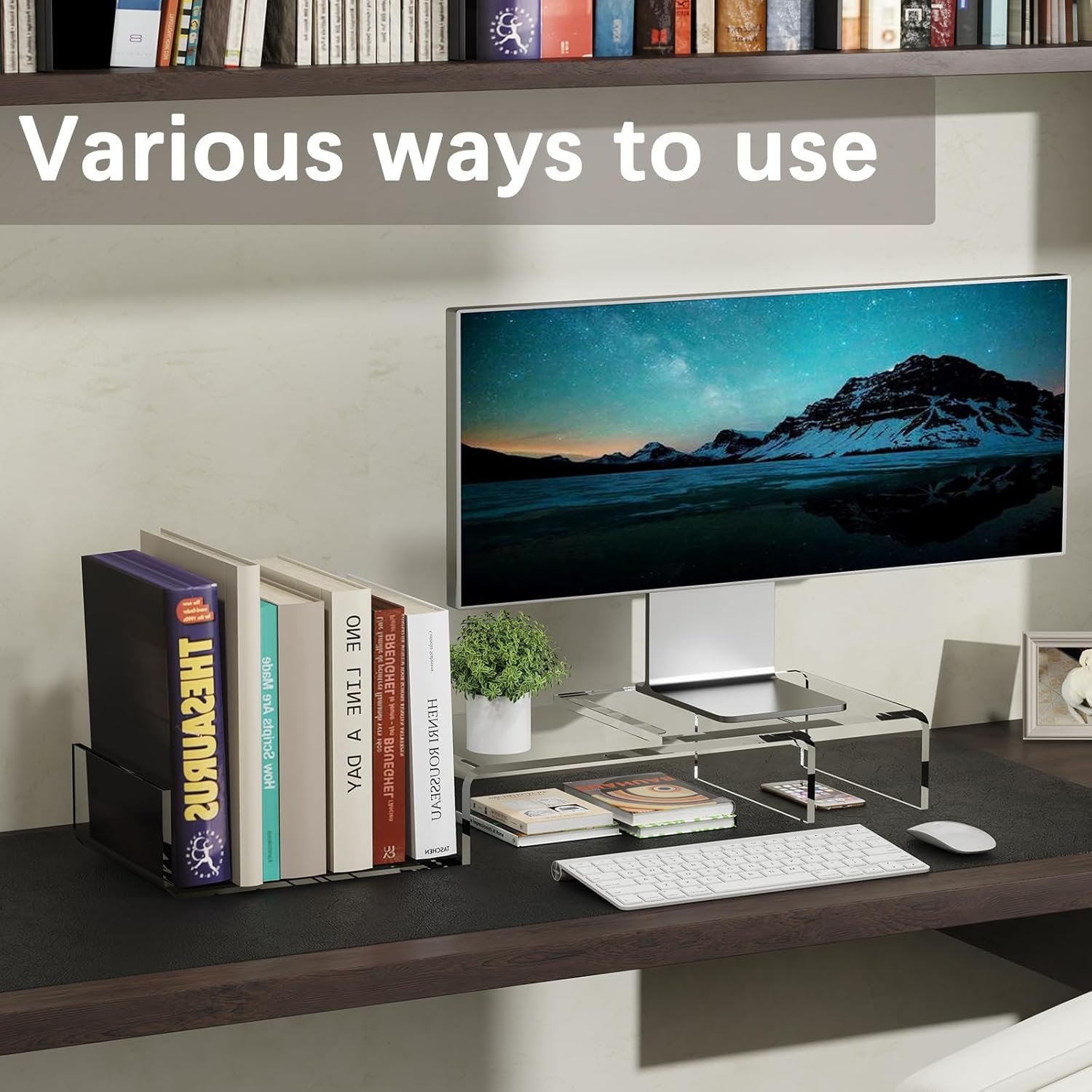 Maximize Space: X-cosrack Clear Acrylic Monitor Stand! - Image 7