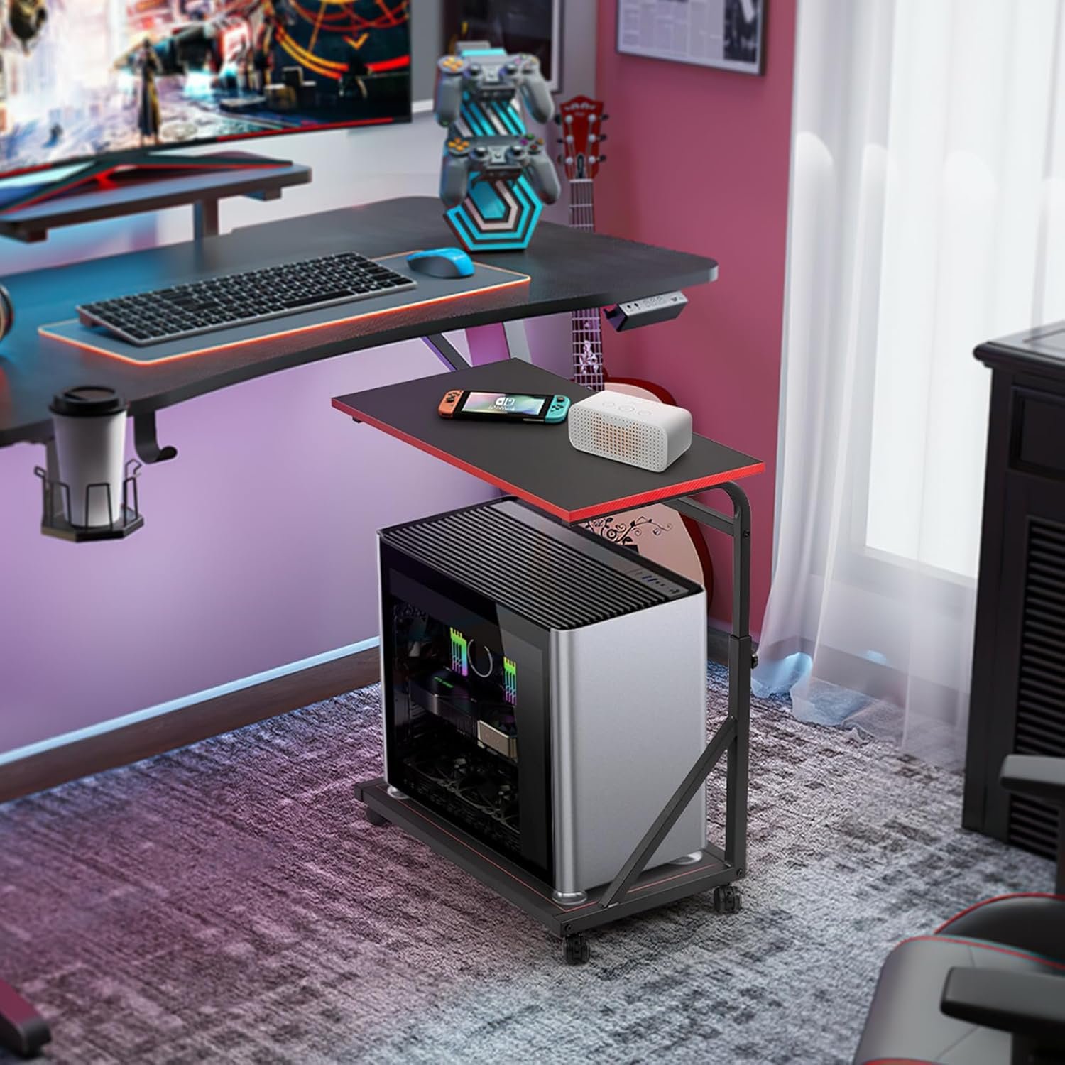 Ergonomic Adjustable CPU Stand: Elevate Your Gaming & Office! - Image 3