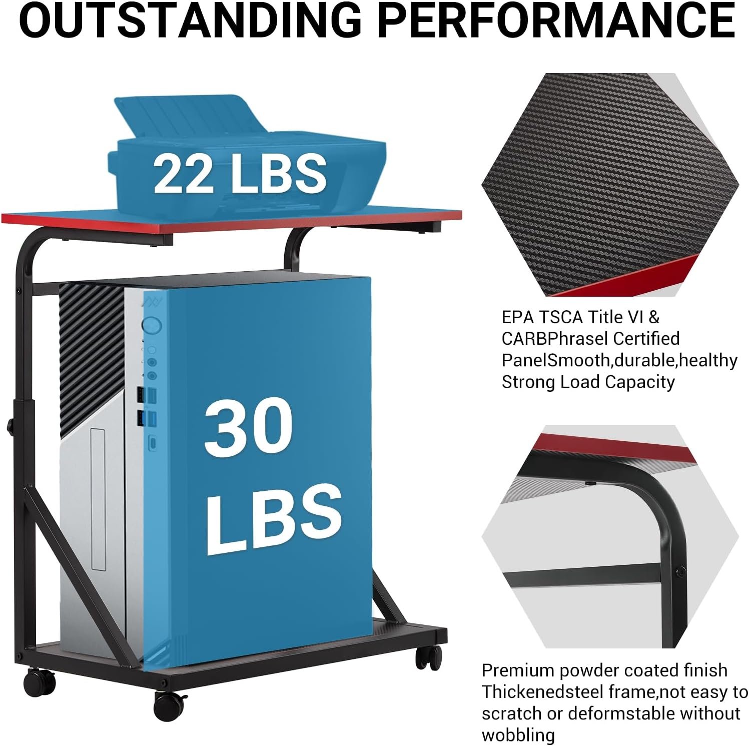 Ergonomic Adjustable CPU Stand: Elevate Your Gaming & Office! - Image 6