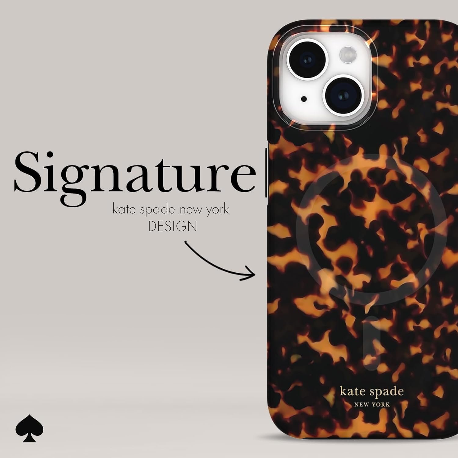 Chic Tortoiseshell Kate Spade iPhone 15/14/13 MagSafe Case! - Image 5