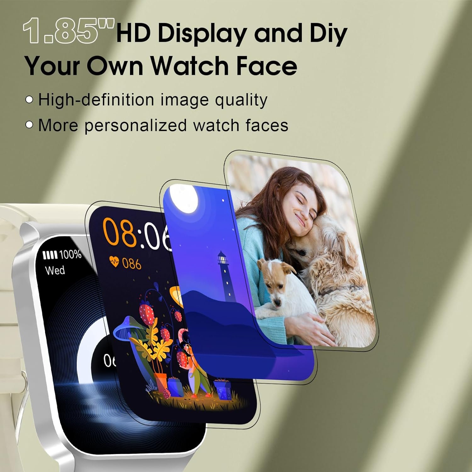 Smart Watch for Men & Women: HD Screen, Fitness Tracker, IP68! - Image 4