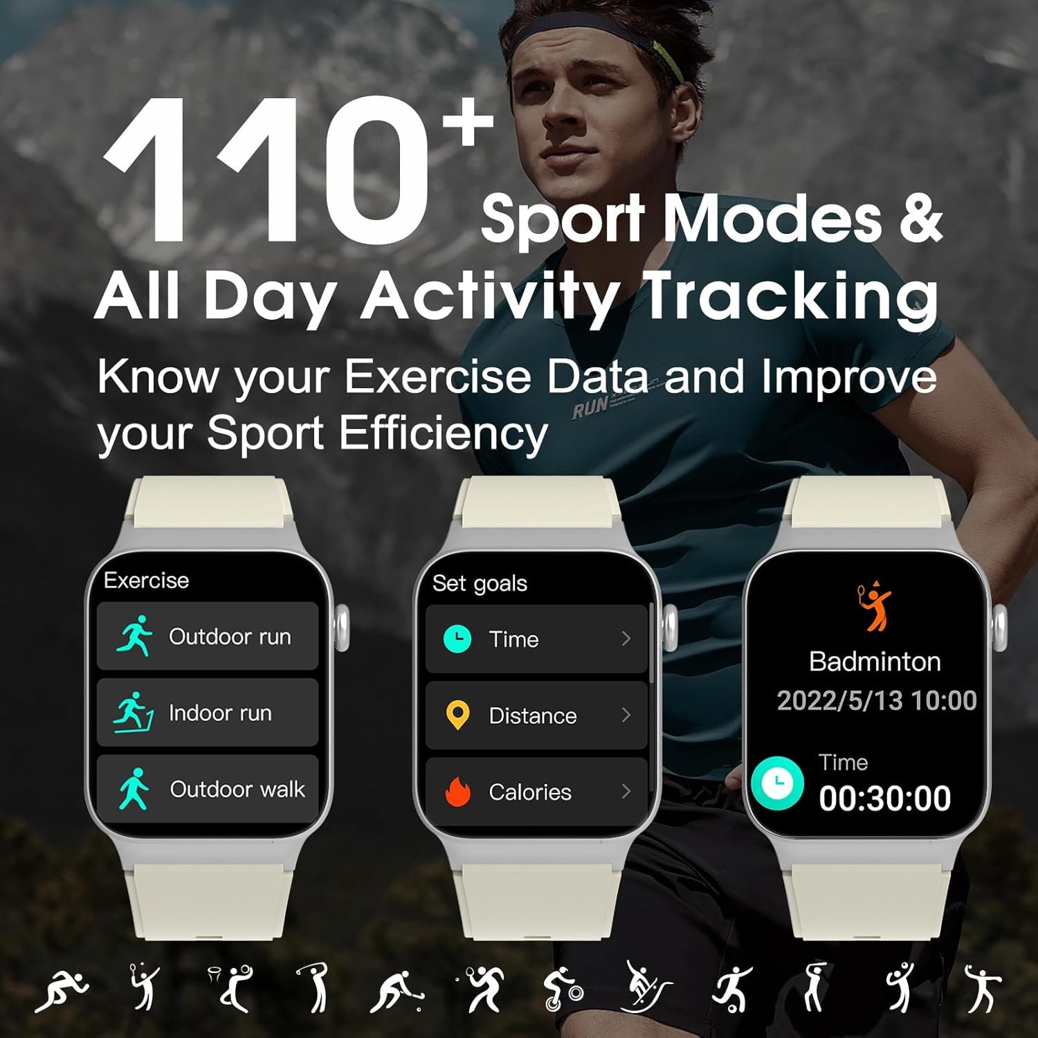 Smart Watch for Men & Women: HD Screen, Fitness Tracker, IP68! - Image 5