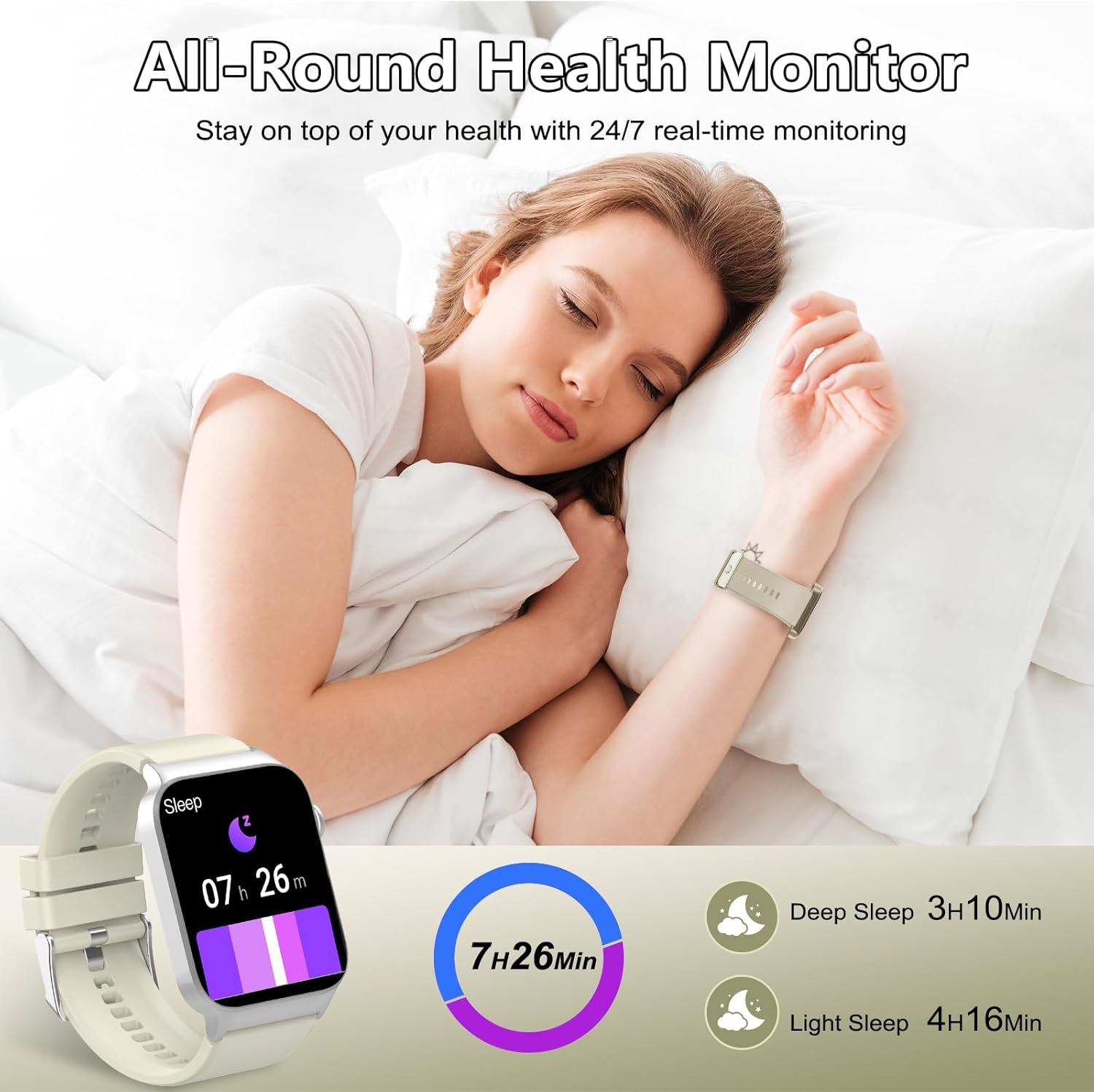 Smart Watch for Men & Women: HD Screen, Fitness Tracker, IP68! - Image 6